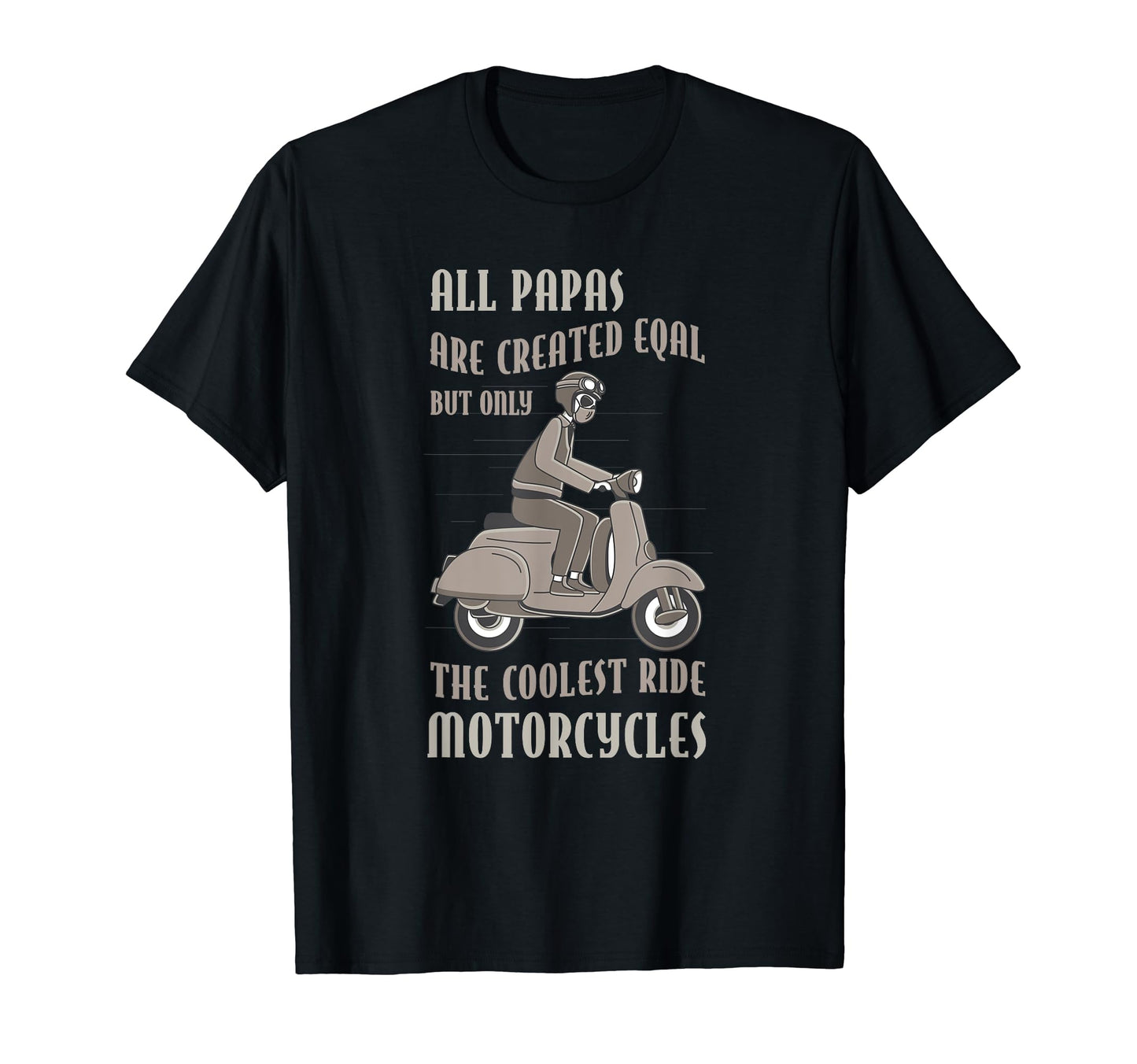 Dad Gifts Coolest Ride Motorcycle T-Shirt - Fun Novelty Design Unisex - T-Shirt, Sweatshirt, Hoodie