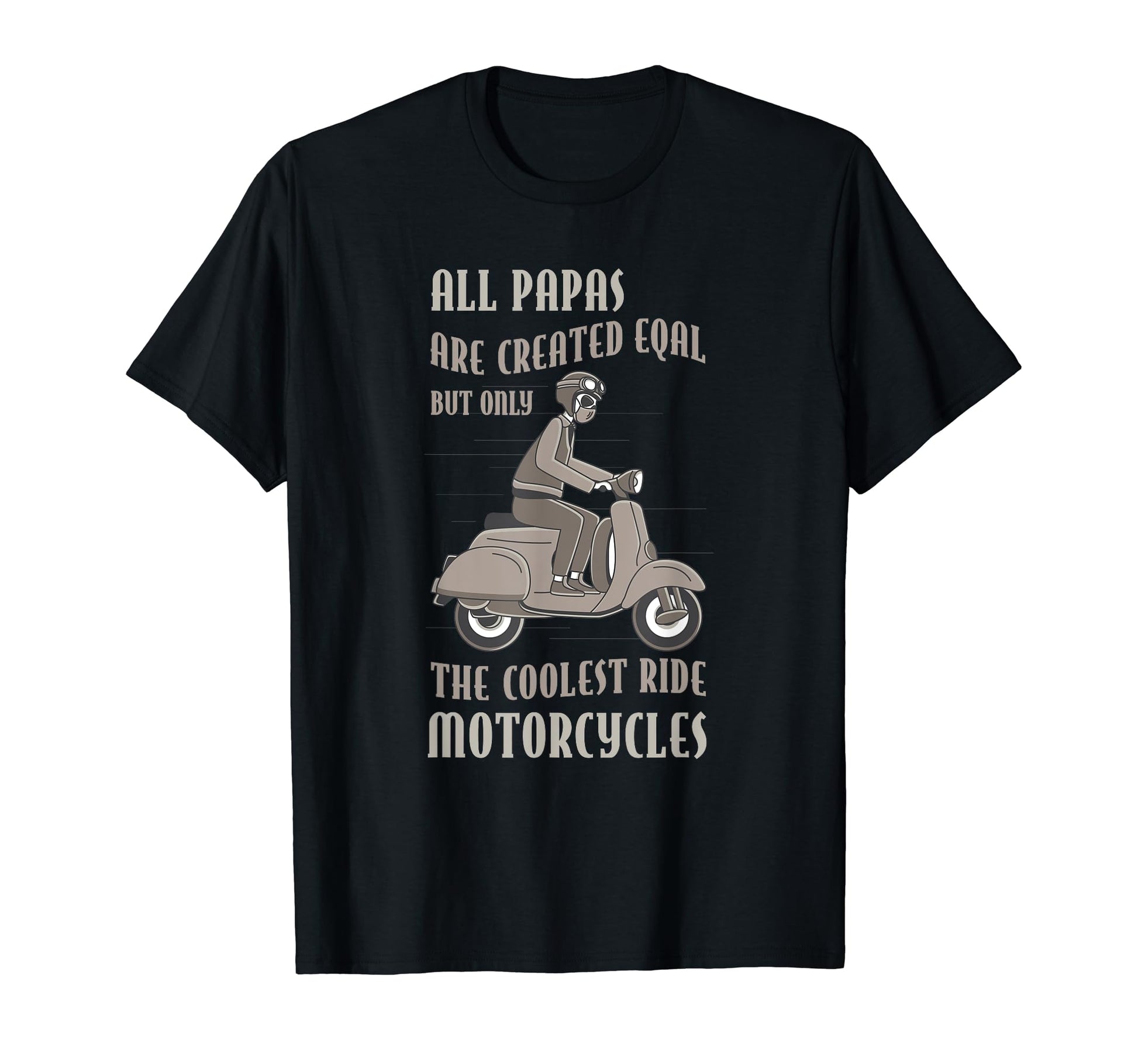 Dad Gifts Coolest Ride Motorcycle T-Shirt - Fun Novelty Design Unisex - T-Shirt, Sweatshirt, Hoodie