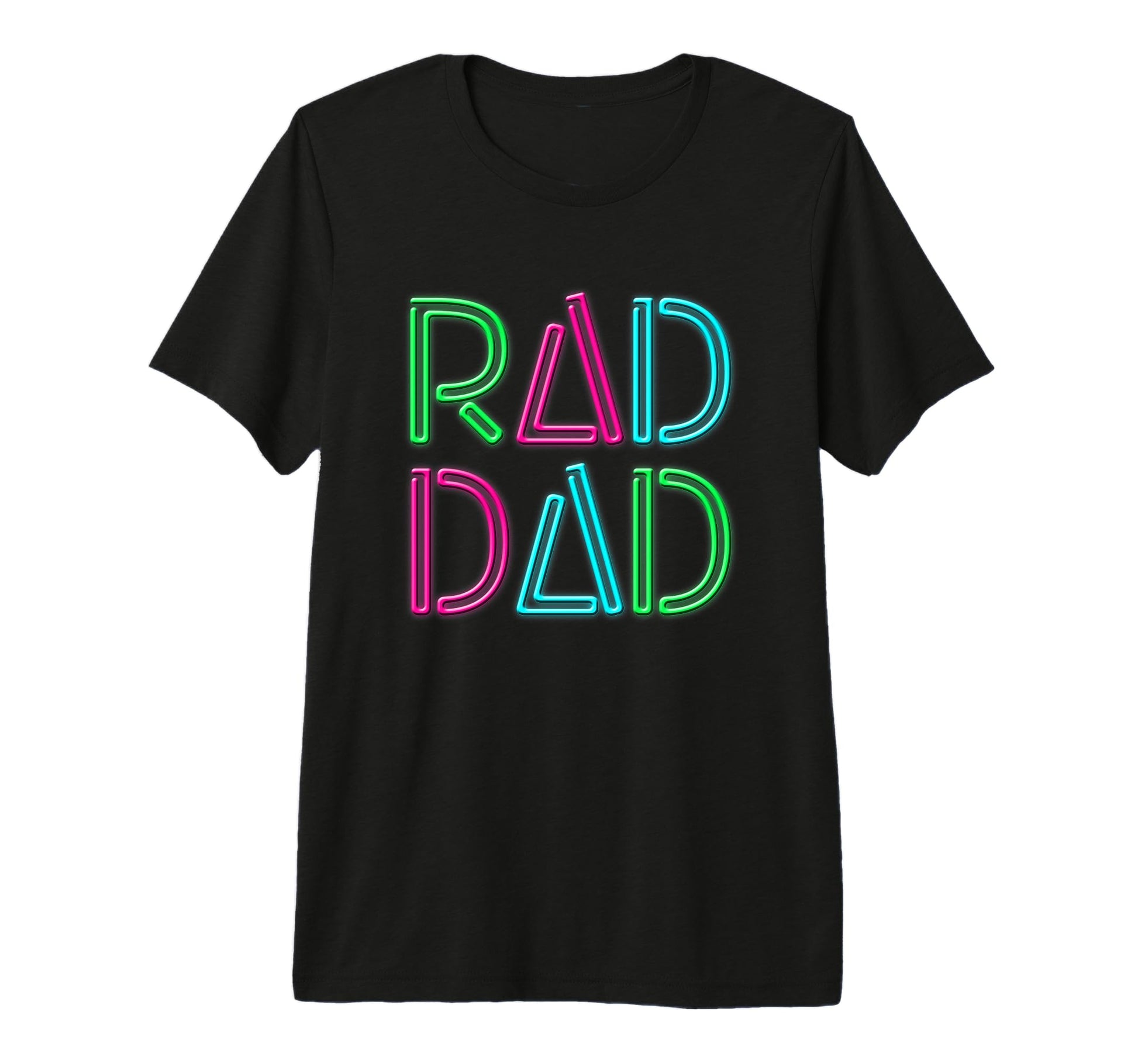 Rad Dad Rad Dad Fathers Day Tri Blend T-Shirt - Minimalist Print Men Women - T-Shirt, Sweatshirt, Hoodie