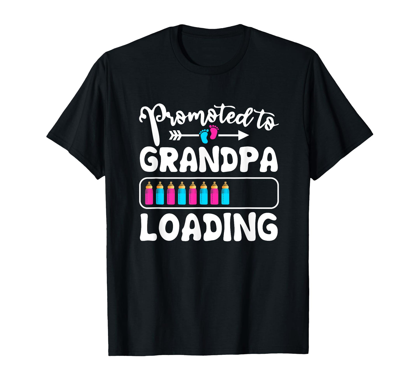 Promoted To Grandpa Loading Pregnancy T-Shirt - Unique Graphic Men Women - T-Shirt, Sweatshirt, Hoodie