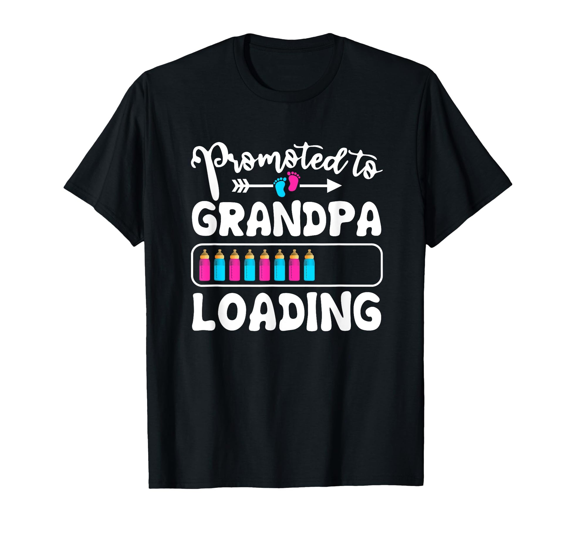 Promoted To Grandpa Loading Pregnancy T-Shirt - Unique Graphic Men Women - T-Shirt, Sweatshirt, Hoodie