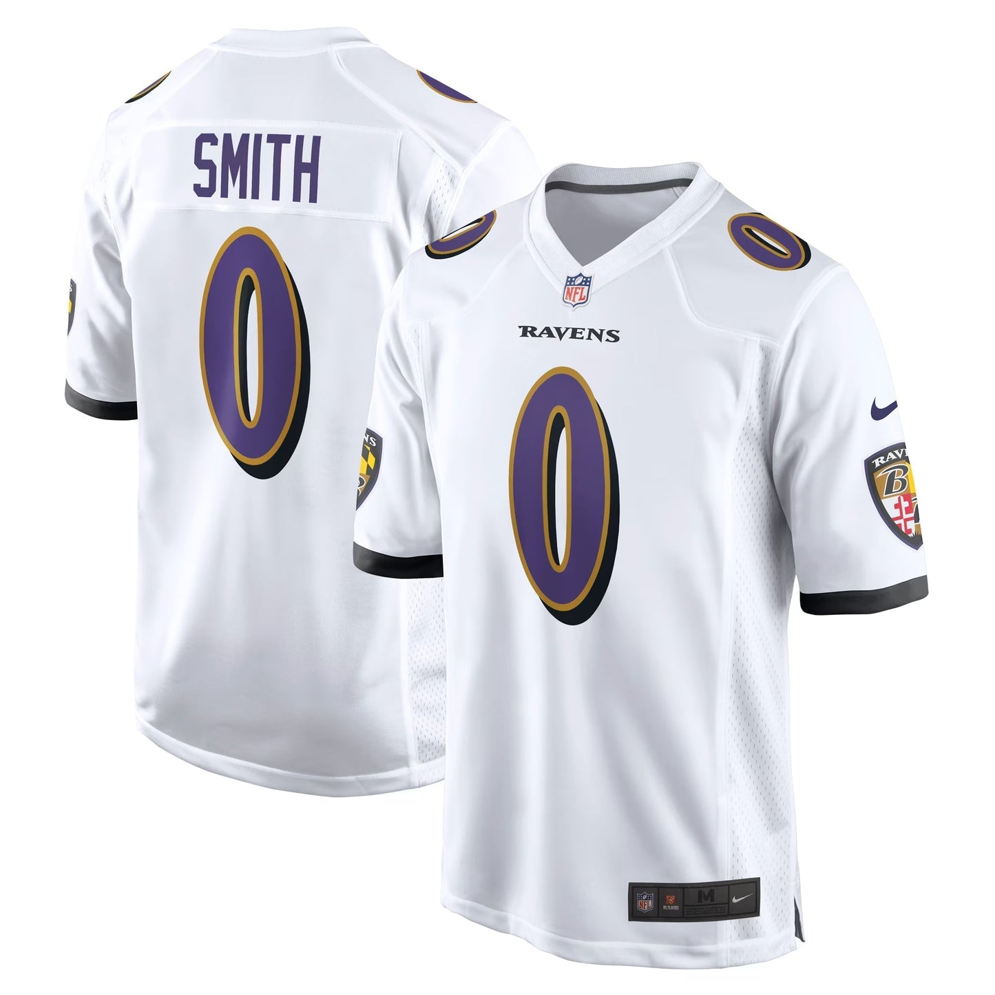 Baltimore Ravens Roquan Smith White Game Jersey football jersey product view 1