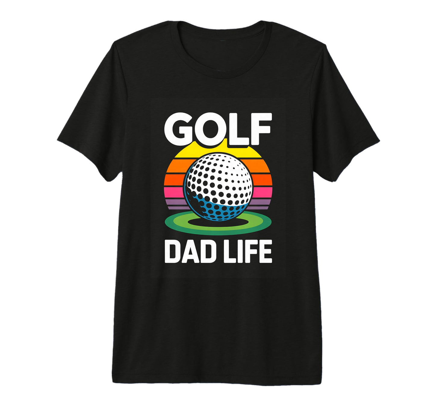 Golf Dad Life Sunset Golfer Dad Lovers T-Shirt - Minimalist Print Unisex - T-Shirt, Sweatshirt, Hoodie