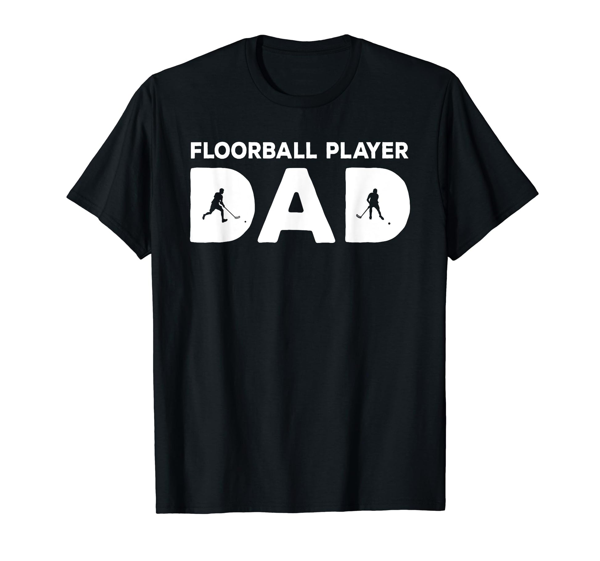 Floorball Player Dad Innebandy Floor T-Shirt - Minimalist Print Men Women - T-Shirt, Sweatshirt, Hoodie