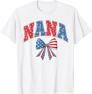 4th July Nana Preppy Independence Day Grandma Patriotic T-Shirt Unisex T-shirt, Sweatshirt, Hoodie, Long Sleeve Tee - T-Shirt, Sweatshirt, Hoodie