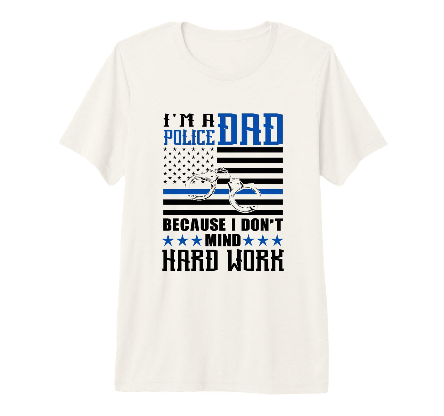Mens Thin Blue Line Im Police Dad T-Shirt - Minimalist Print Men Women - T-Shirt, Sweatshirt, Hoodie