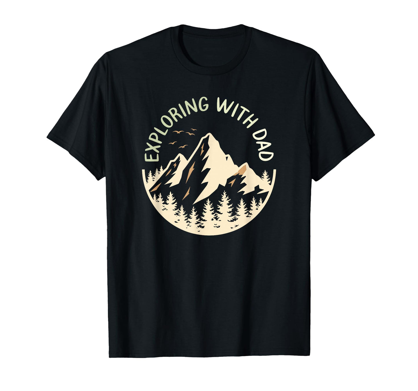 Exploring Dad Hiking Camping Outdoor T-Shirt - Minimalist Print for Adults - T-Shirt, Sweatshirt, Hoodie