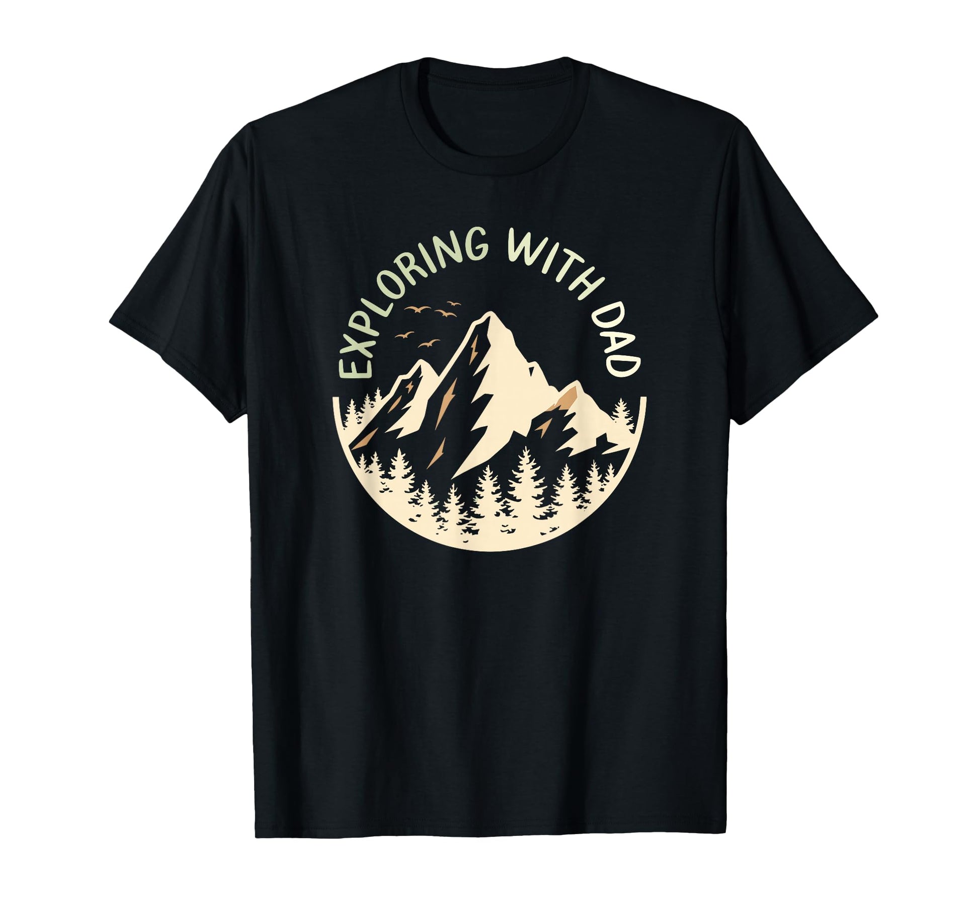 Exploring Dad Hiking Camping Outdoor T-Shirt - Minimalist Print for Adults - T-Shirt, Sweatshirt, Hoodie