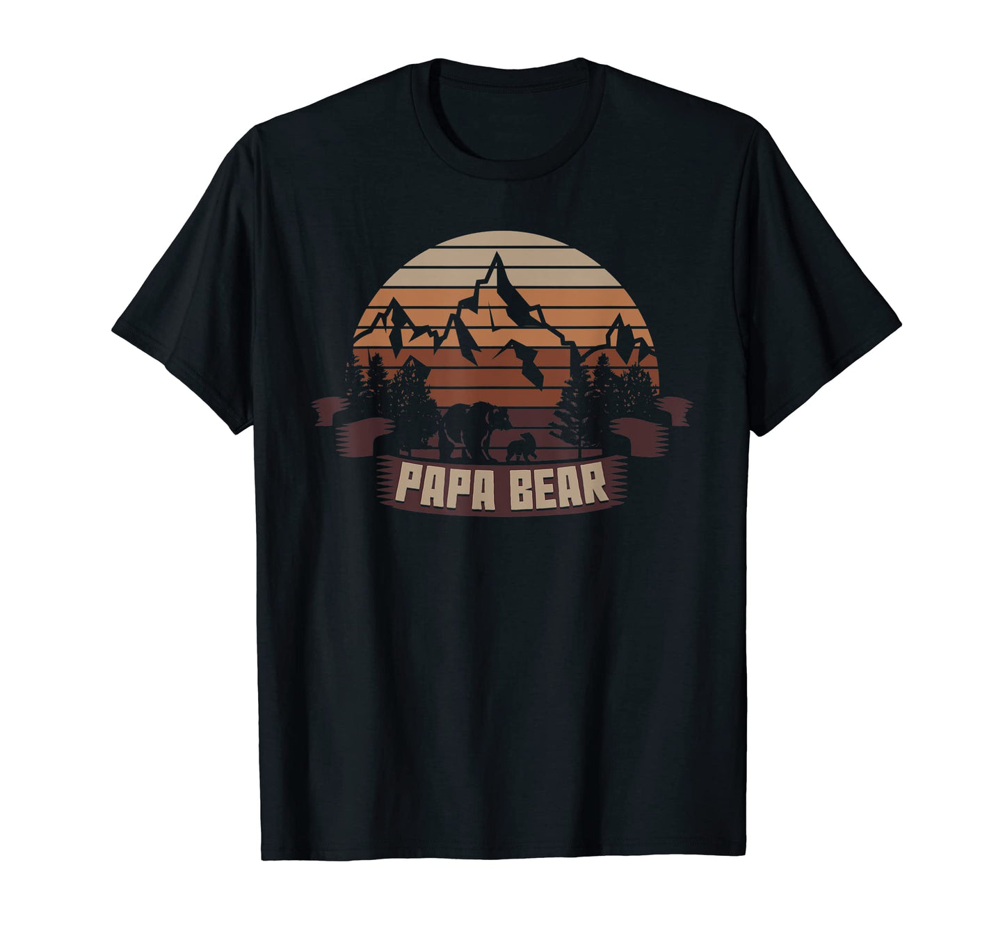 Dad Bear Hiking Camping Dad Bear Fathers T-Shirt - Streetwear Style Unisex - T-Shirt, Sweatshirt, Hoodie