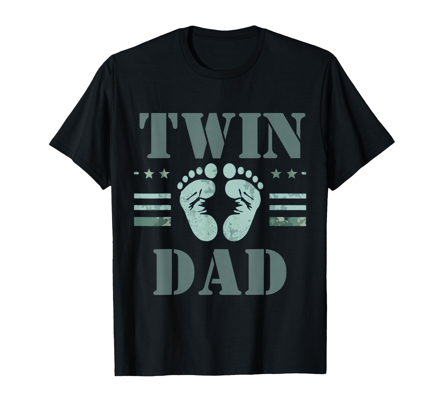 Twin Dad Camo Army Twin Dad New Twin Dads T-Shirt - Custom Art Print Unisex - T-Shirt, Sweatshirt, Hoodie
