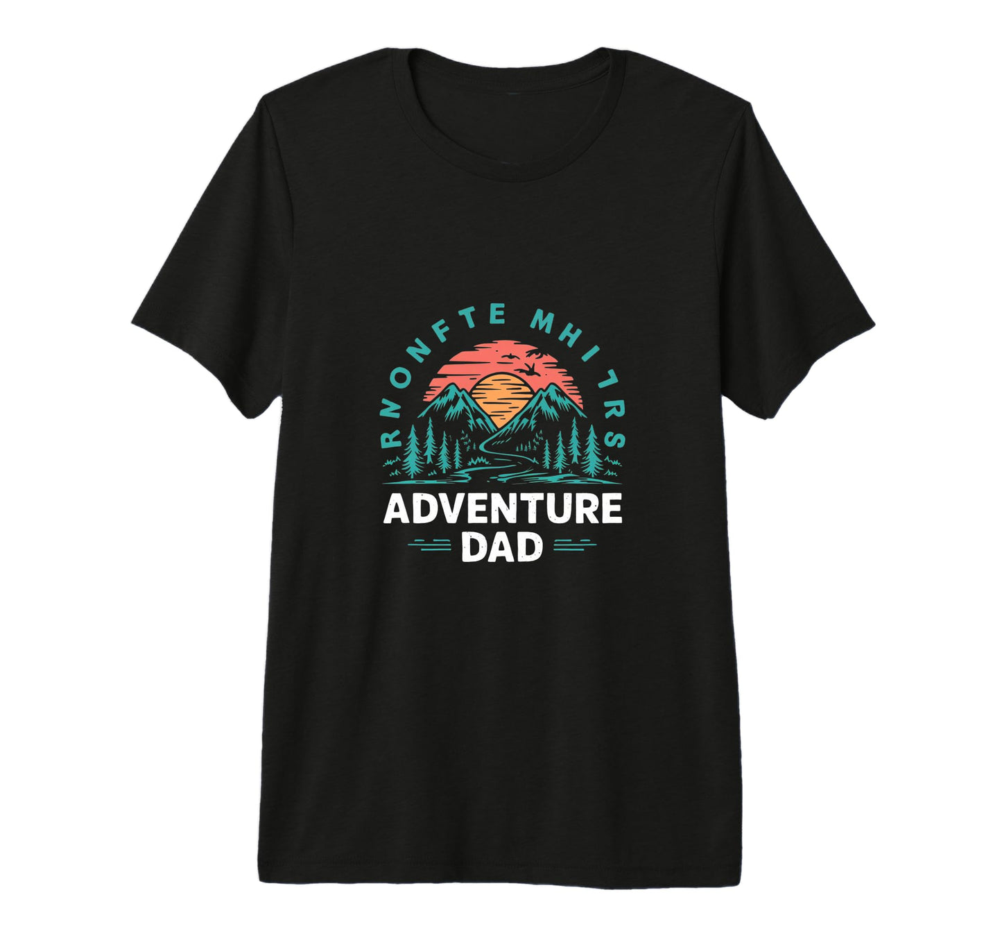 Adventure Dad Hiking Father Tri Blend T-Shirt - Casual Everyday Wear Unisex - T-Shirt, Sweatshirt, Hoodie