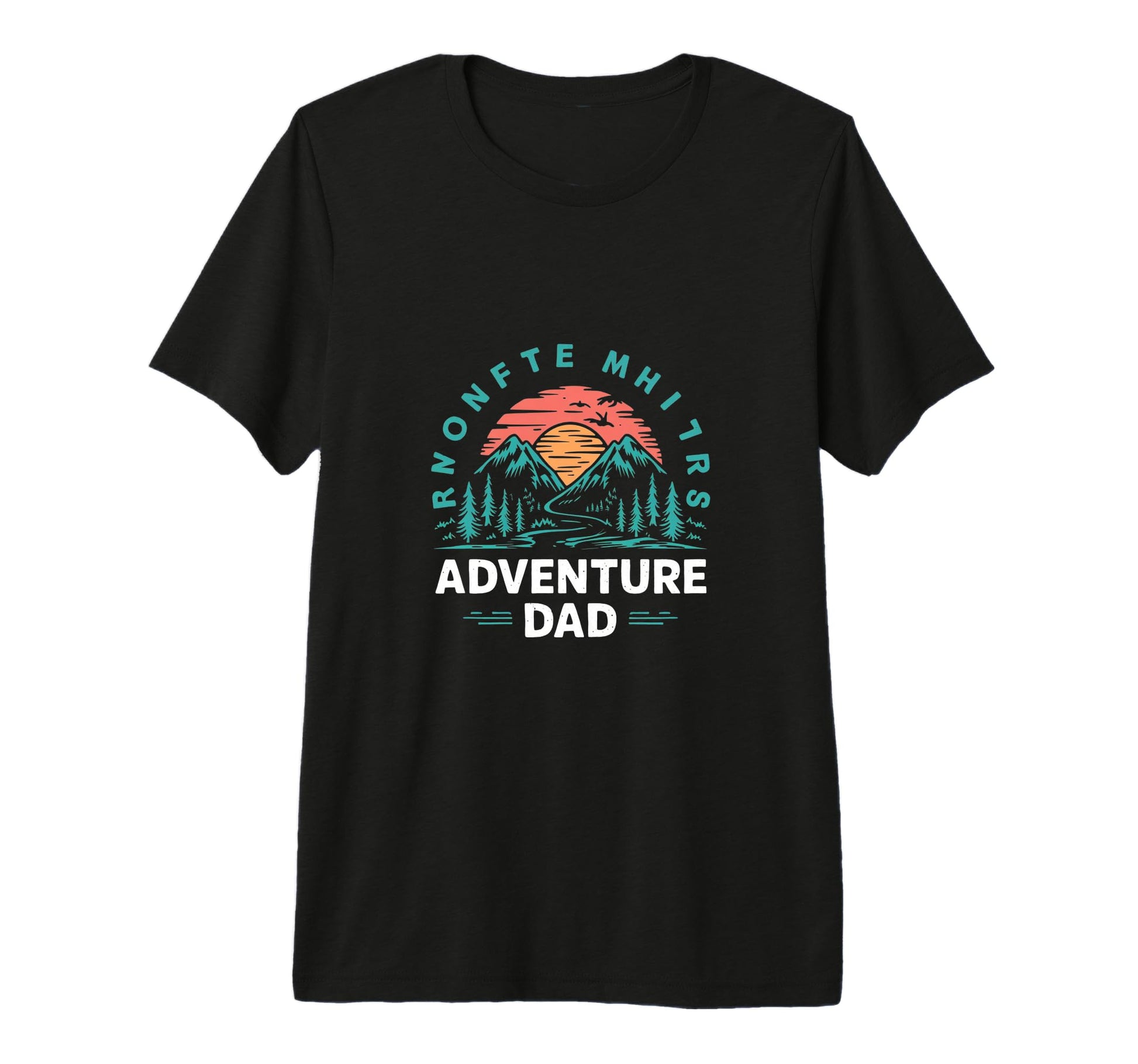 Adventure Dad Hiking Father Tri Blend T-Shirt - Casual Everyday Wear Unisex - T-Shirt, Sweatshirt, Hoodie