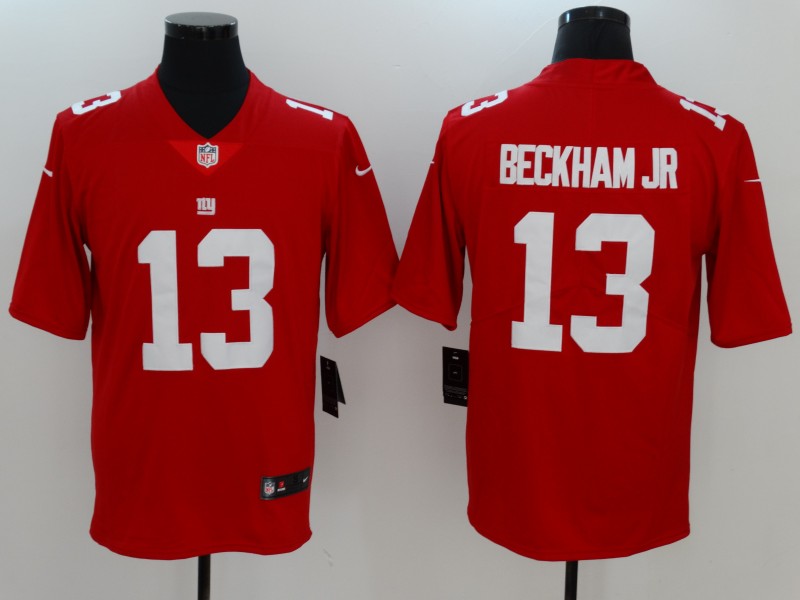 Men's New York Giants Odell Beckham Jr. Red Game Jersey football jersey product view 1