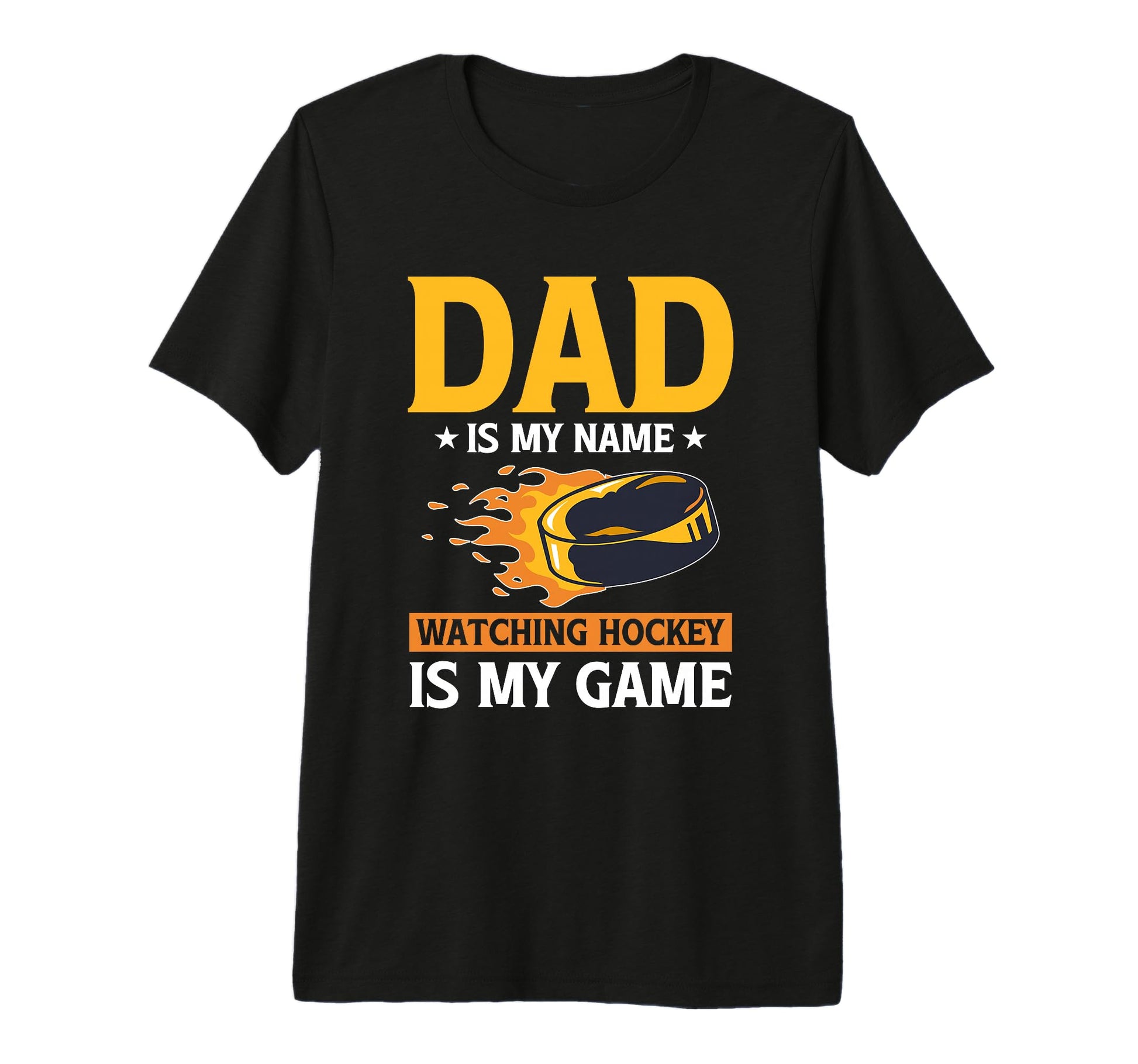 Ice Hockey Dad Tri Blend T-Shirt - Casual Everyday Wear Men Women - T-Shirt, Sweatshirt, Hoodie