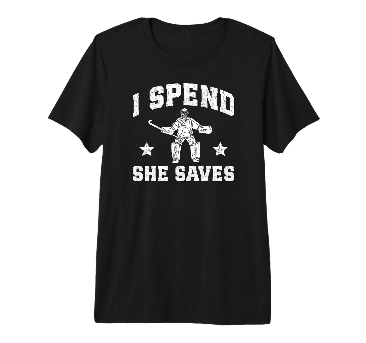 Mens I Spend She Saves Field Hockey T-Shirt - Trendy Graphic for Adults - T-Shirt, Sweatshirt, Hoodie