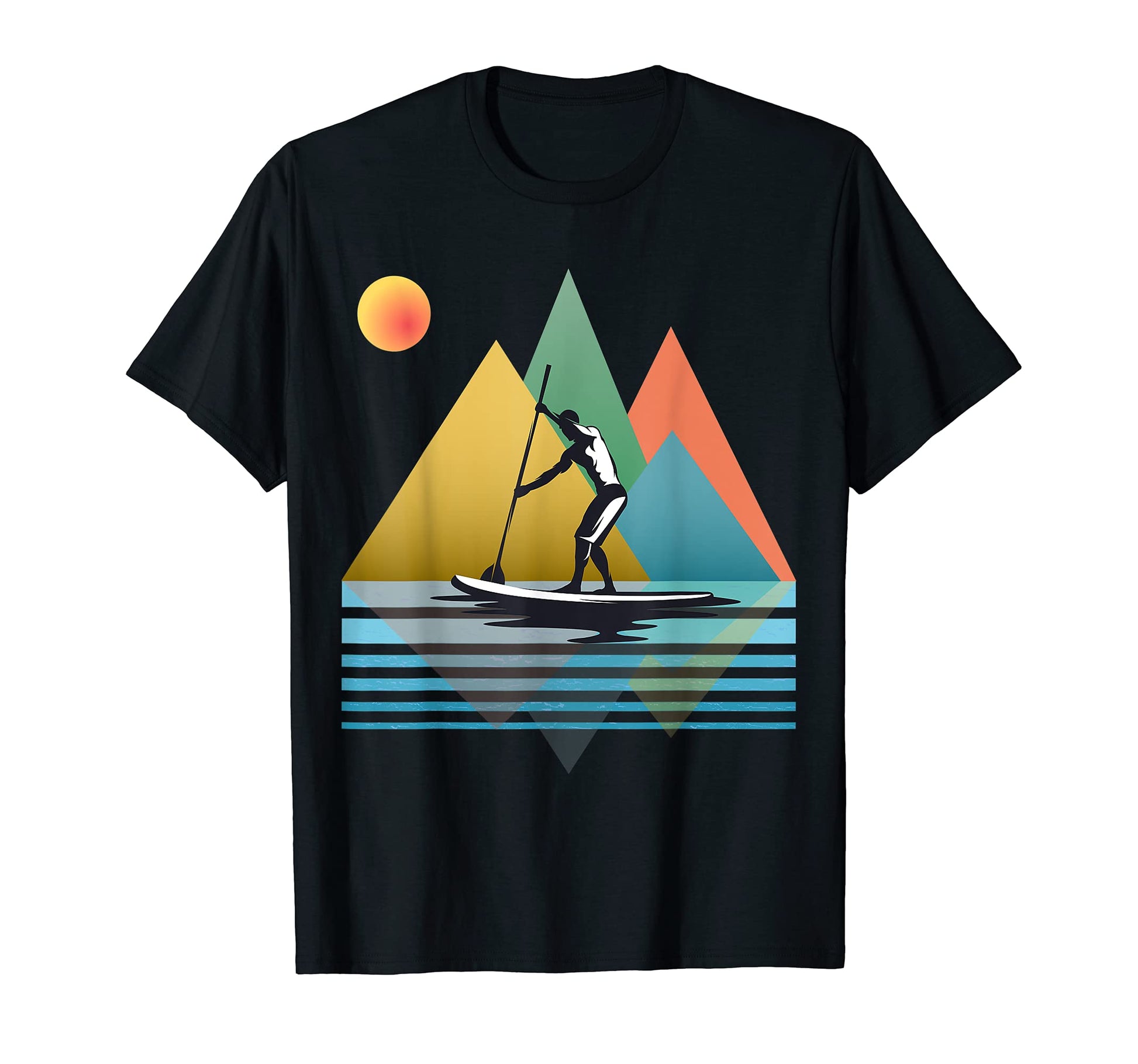 Sup Paddle Board Pop Art T-Shirt - Custom Art Print for Adults - T-Shirt, Sweatshirt, Hoodie