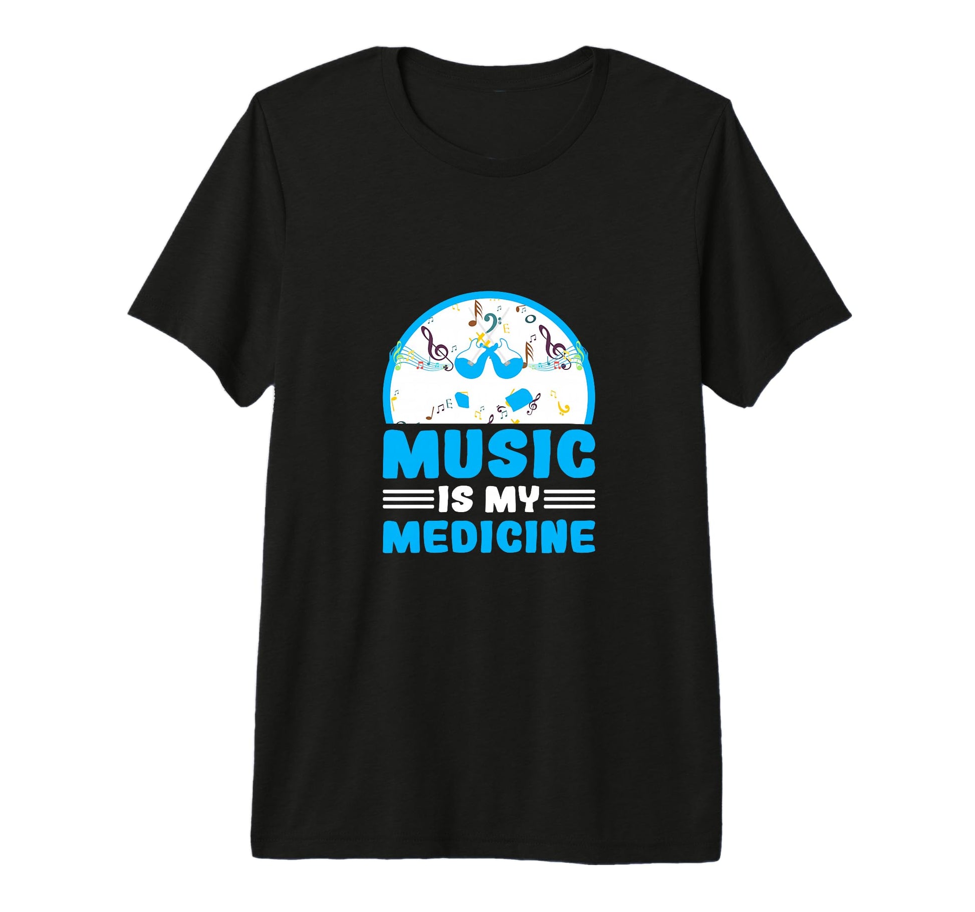 Music Is My Medicine Music Lover T-Shirt - Minimalist Print Unisex - T-Shirt, Sweatshirt, Hoodie