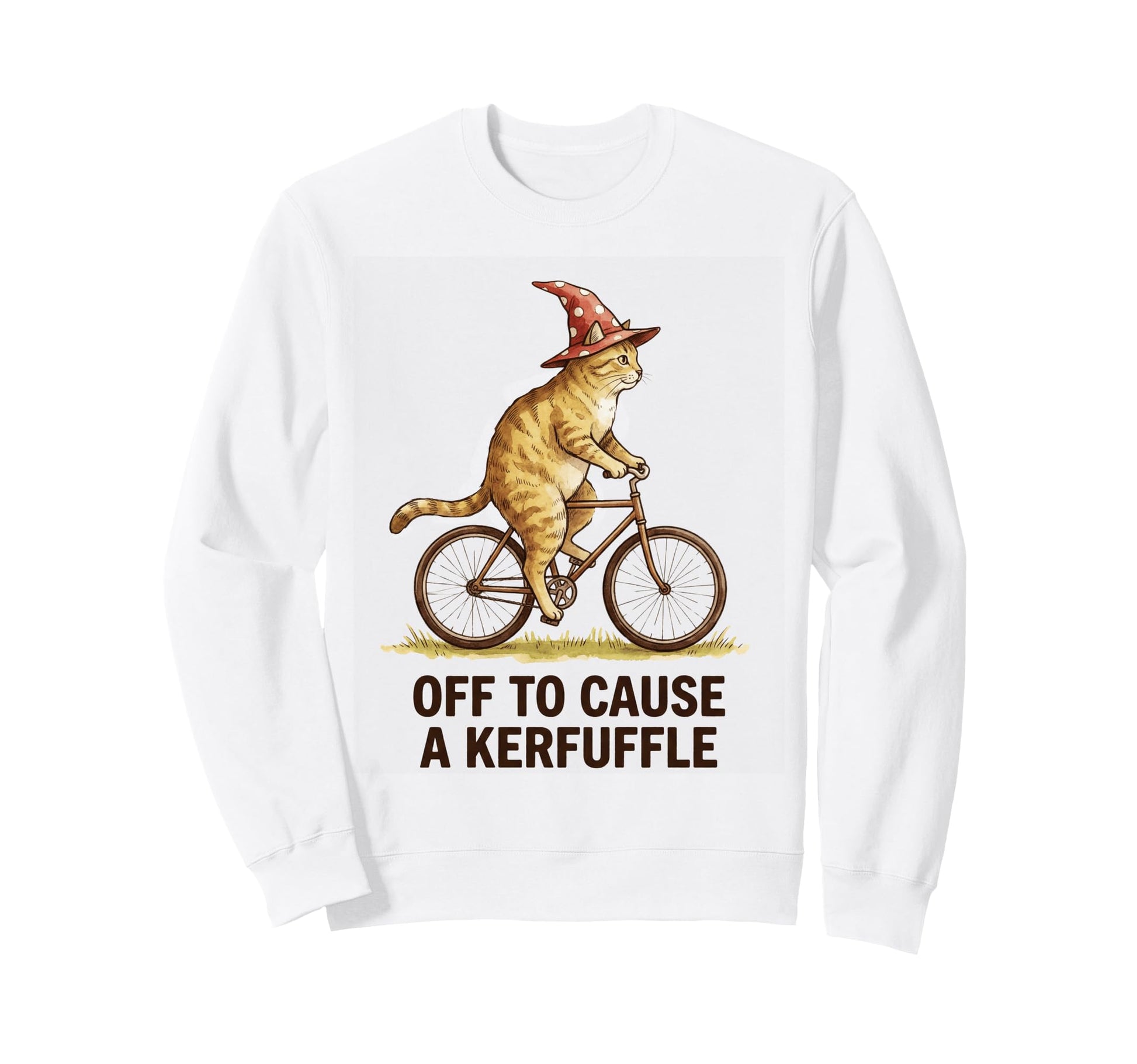Off To Cause Kerfuffle Bengal Cat Sweatshirt - Novelty Apparel Men Women - T-Shirt, Sweatshirt, Hoodie