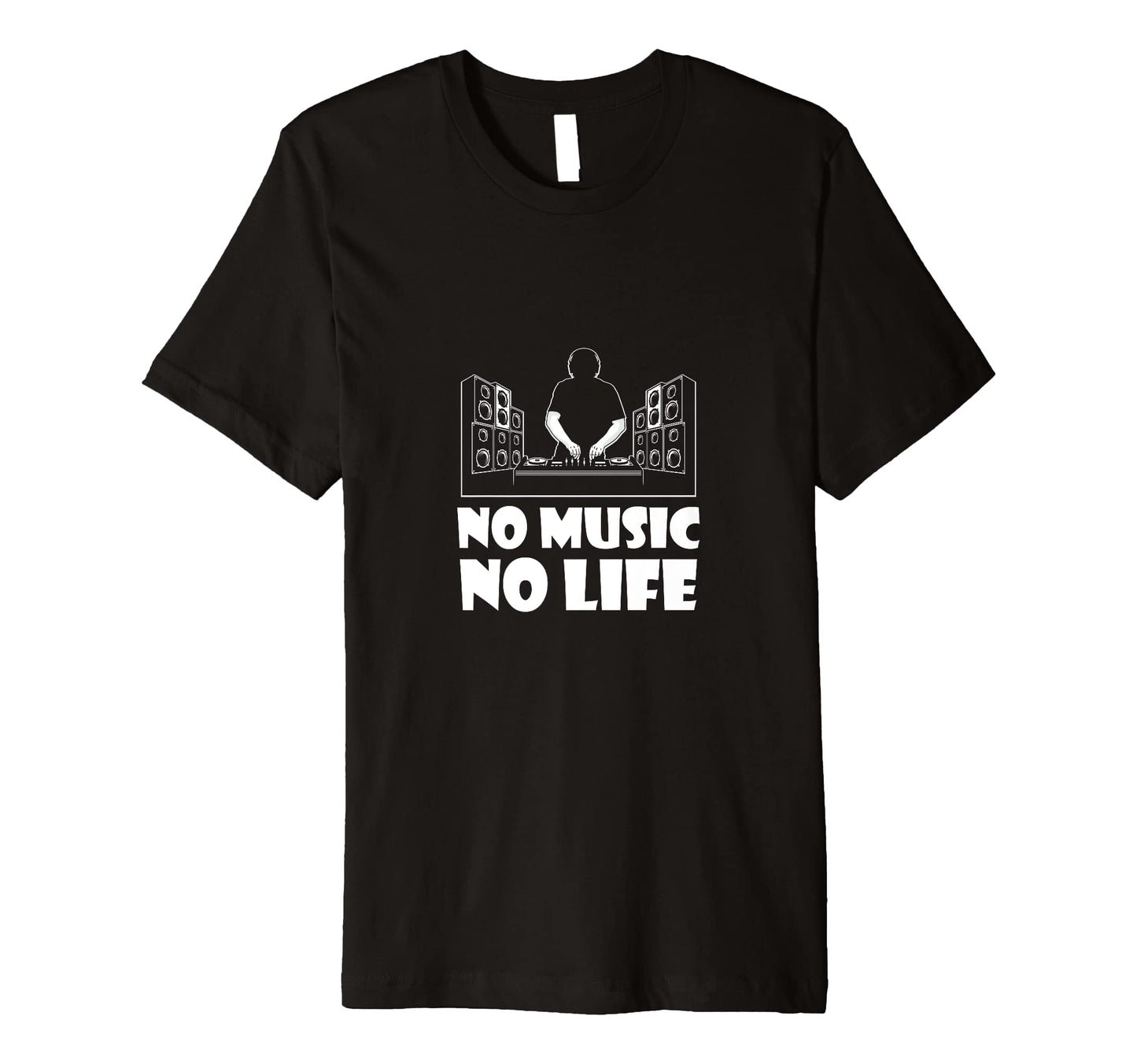 No Music No Life Music Lover Musician T-Shirt - Unique Graphic Unisex - T-Shirt, Sweatshirt, Hoodie