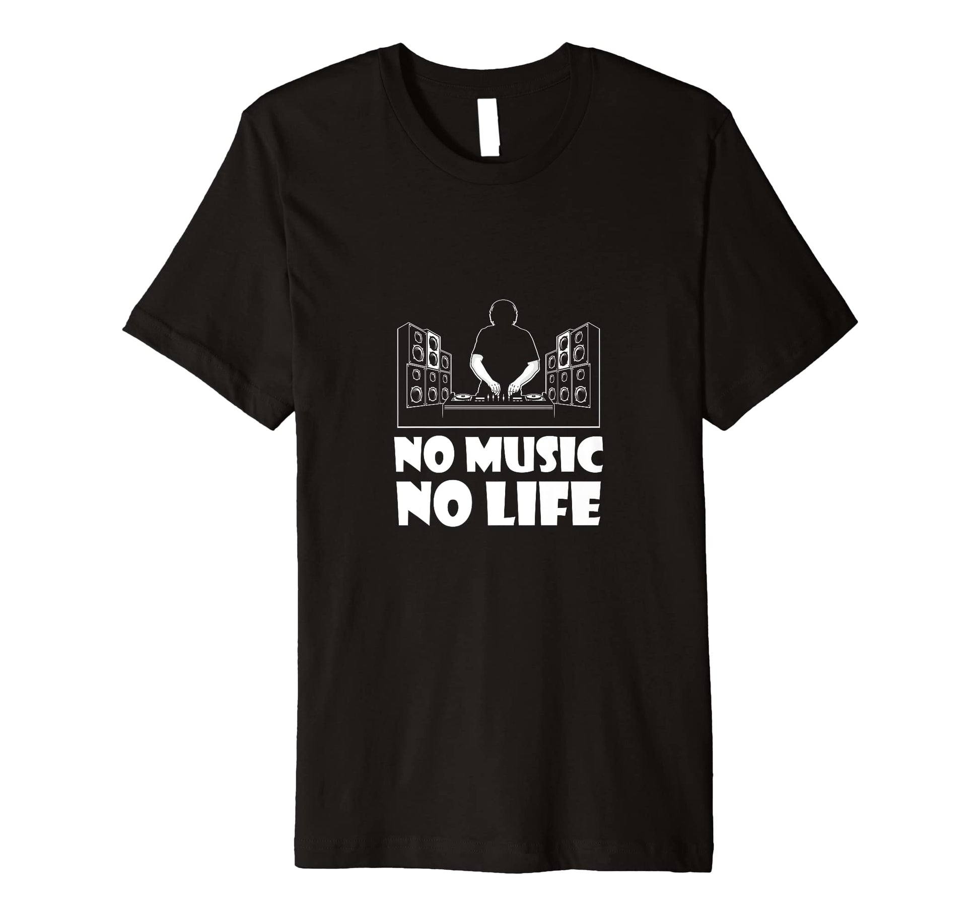 No Music No Life Music Lover Musician T-Shirt - Unique Graphic Unisex - T-Shirt, Sweatshirt, Hoodie