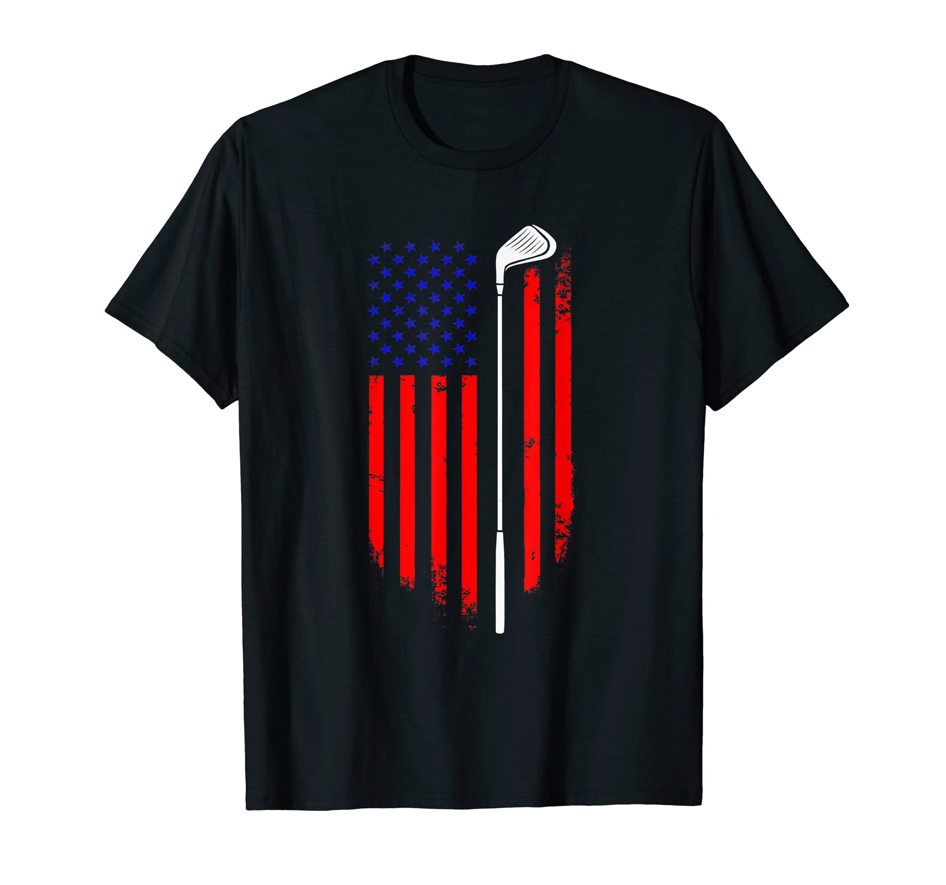 Golf Usa American Flag Golfer Patriotic T-Shirt - Minimalist Print Unisex - T-Shirt, Sweatshirt, Hoodie