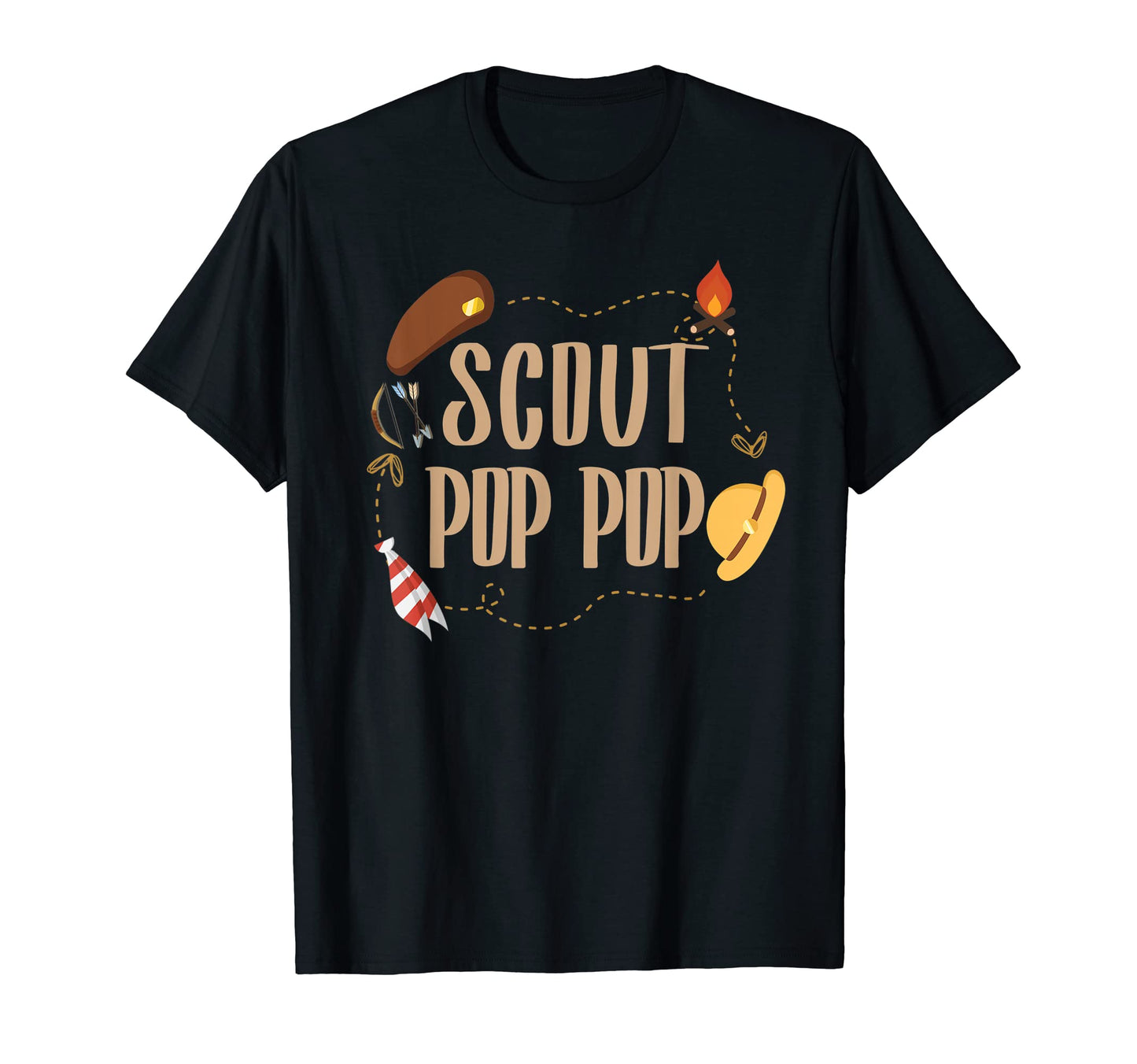 Scout Pop Pop Matching Camping Scout T-Shirt - Graphic Print Men Women - T-Shirt, Sweatshirt, Hoodie