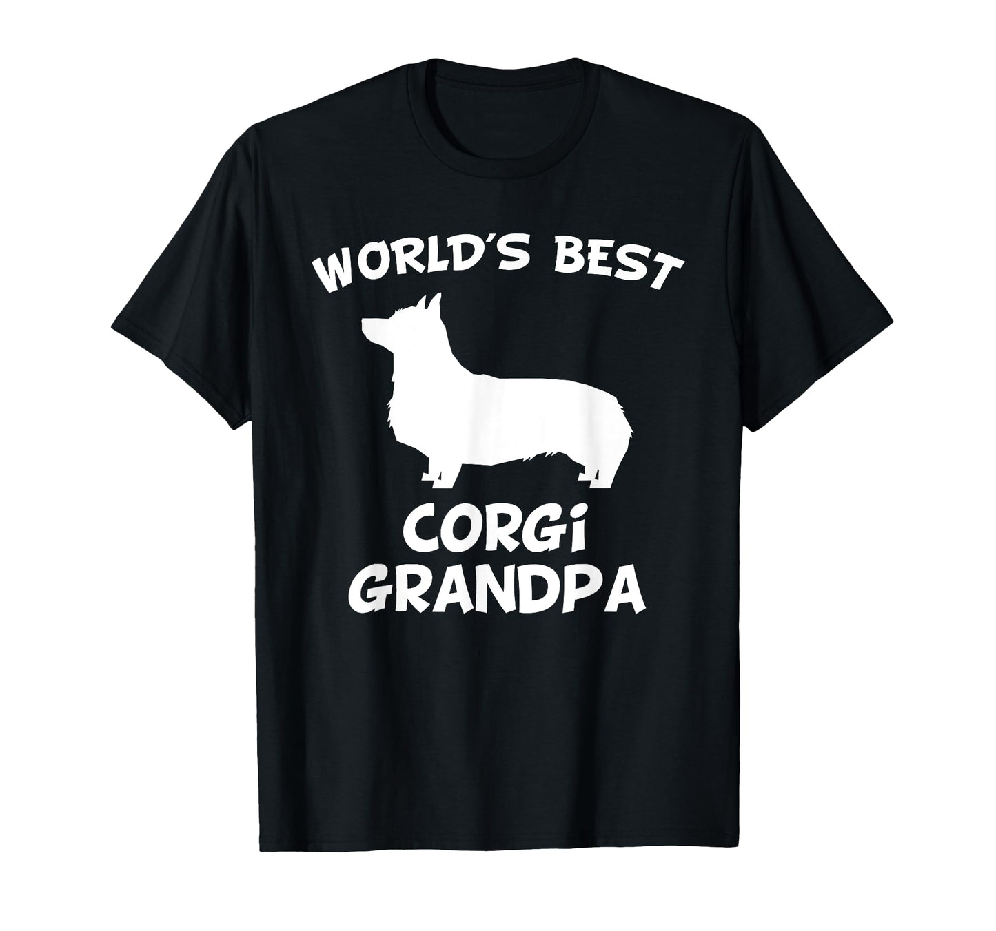 Worlds Best Corgi Grandpa Dog Owner T-Shirt - Minimalist Print for Adults - T-Shirt, Sweatshirt, Hoodie