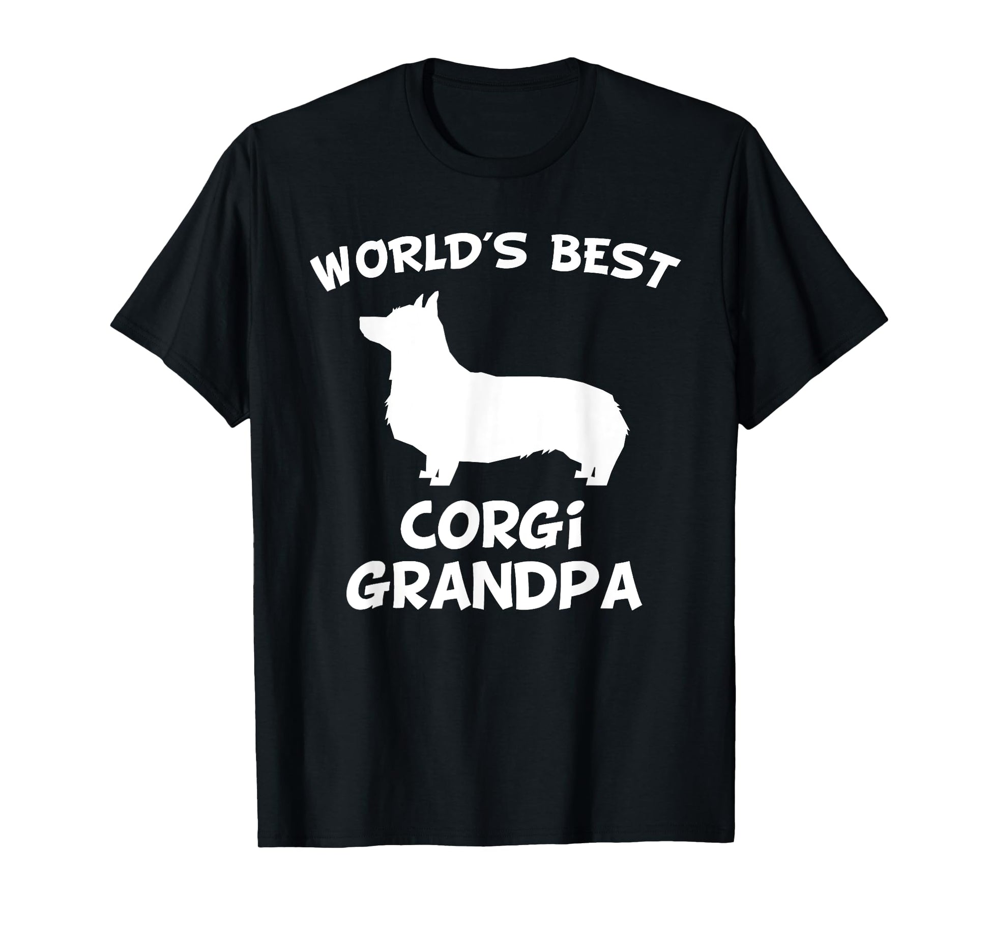 Worlds Best Corgi Grandpa Dog Owner T-Shirt - Minimalist Print for Adults - T-Shirt, Sweatshirt, Hoodie