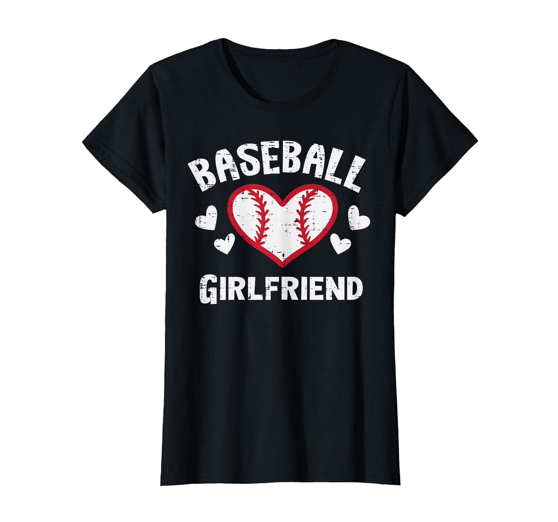 Baseball Girlfriend Heart Family T-Shirt - Graphic Print Men Women - T-Shirt, Sweatshirt, Hoodie