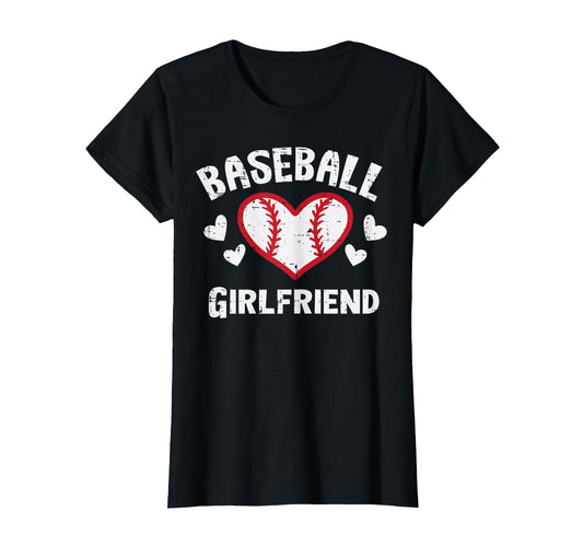 Baseball Girlfriend Heart Family T-Shirt - Graphic Print Men Women - T-Shirt, Sweatshirt, Hoodie