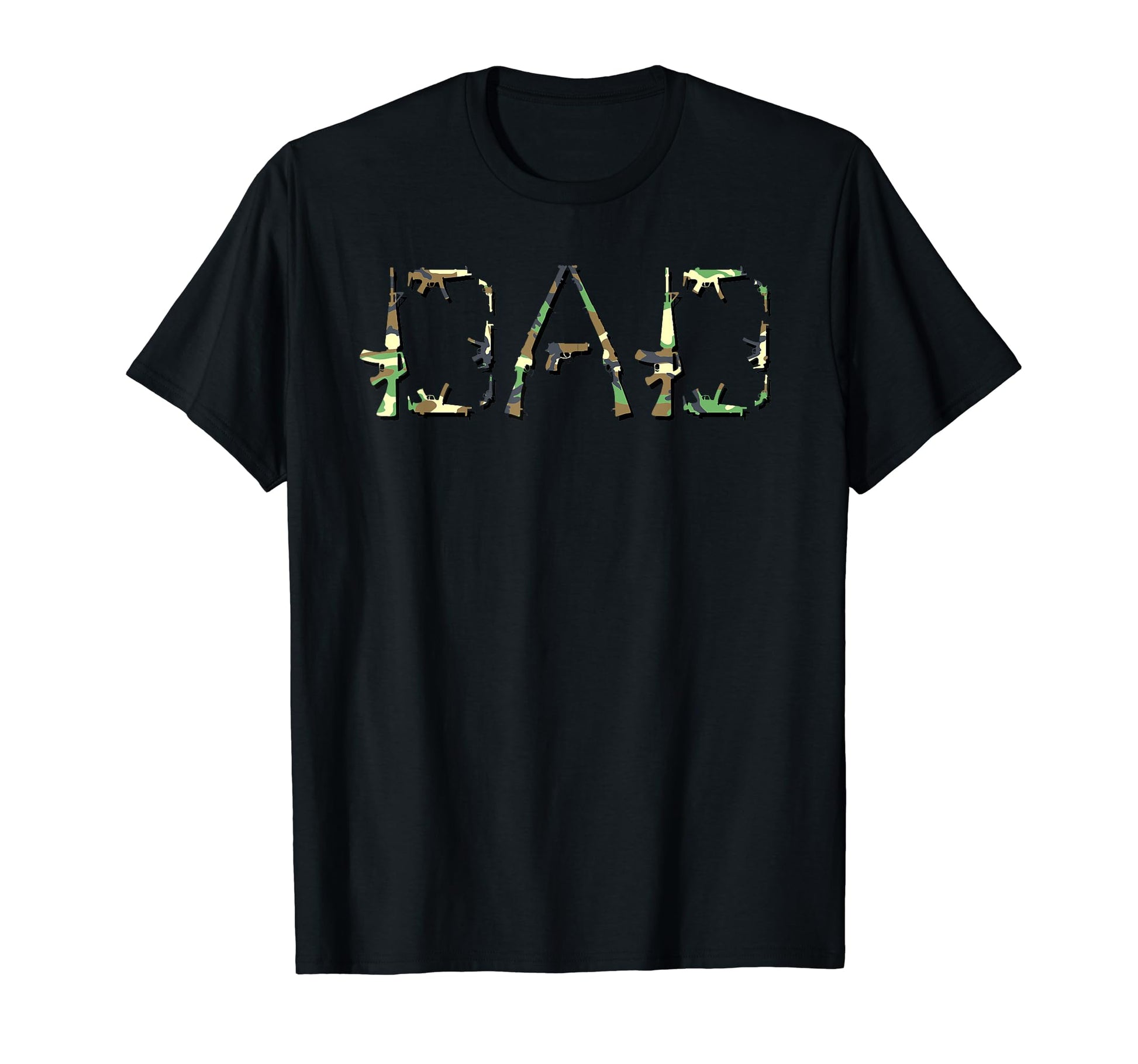 Fathers Day Gun Themed Military Veteran T-Shirt - Trendy Graphic Men Women - T-Shirt, Sweatshirt, Hoodie