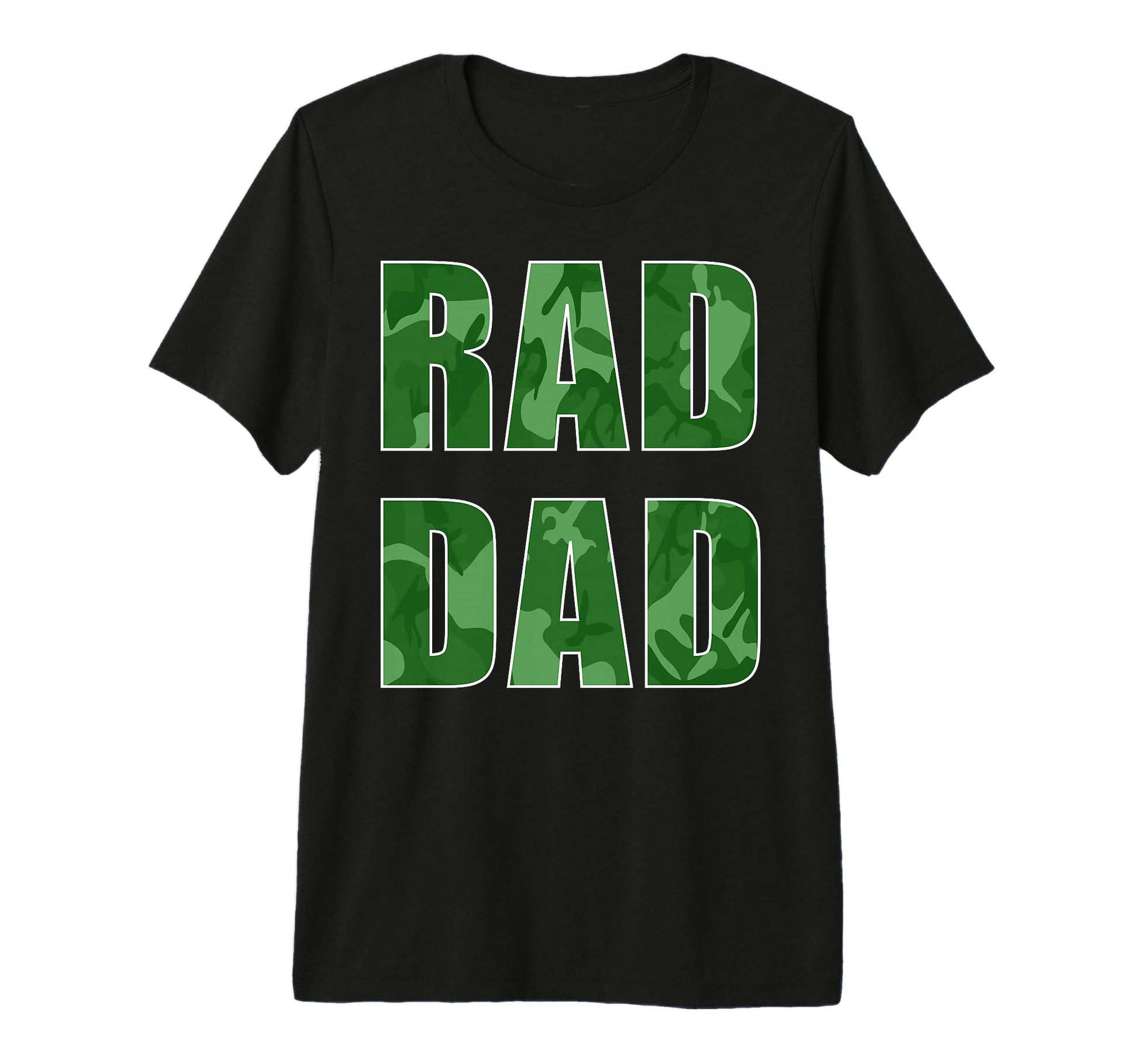 Rad Dad Camo Fathers Day Mens Husband T-Shirt - Custom Art Print Unisex - T-Shirt, Sweatshirt, Hoodie