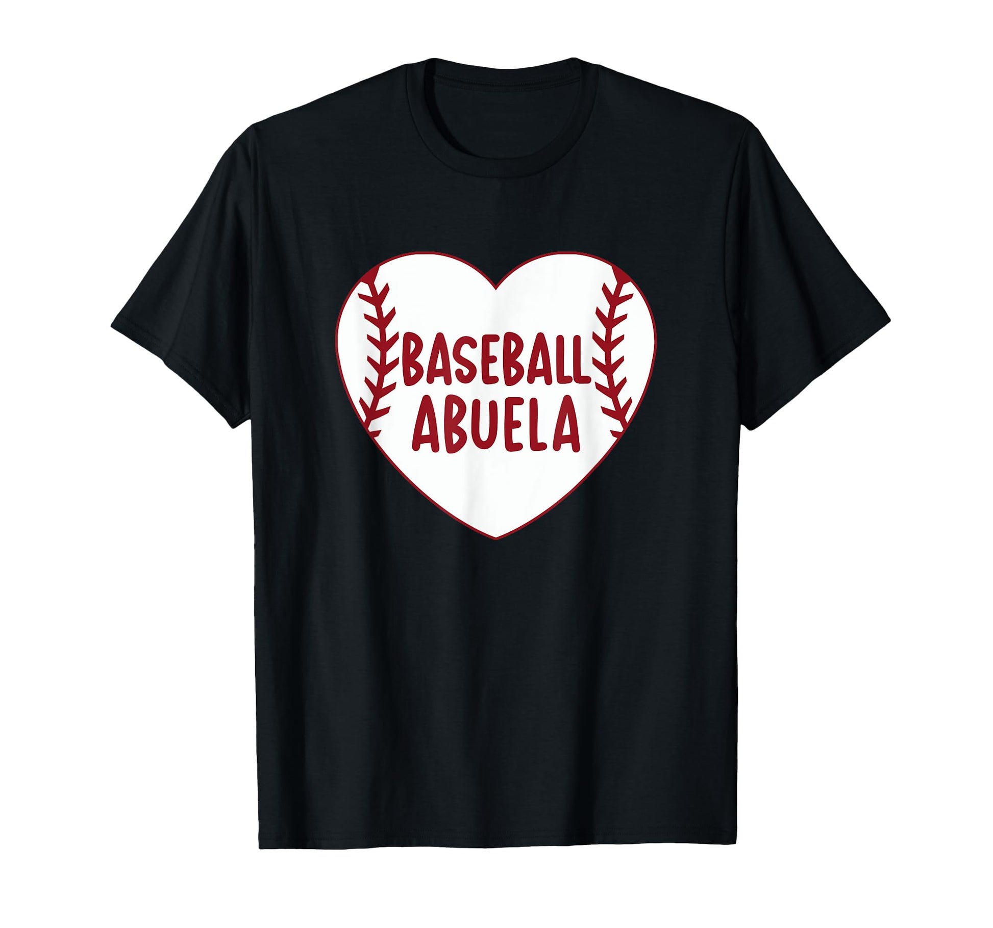 Baseball Abuela Heart Baseball T-Shirt - Custom Art Print for Adults - T-Shirt, Sweatshirt, Hoodie