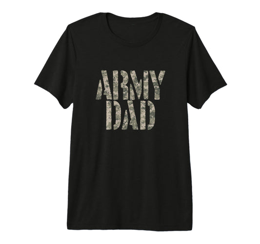 Army Dad Proud Military Father T-Shirt - Minimalist Print for Adults - T-Shirt, Sweatshirt, Hoodie