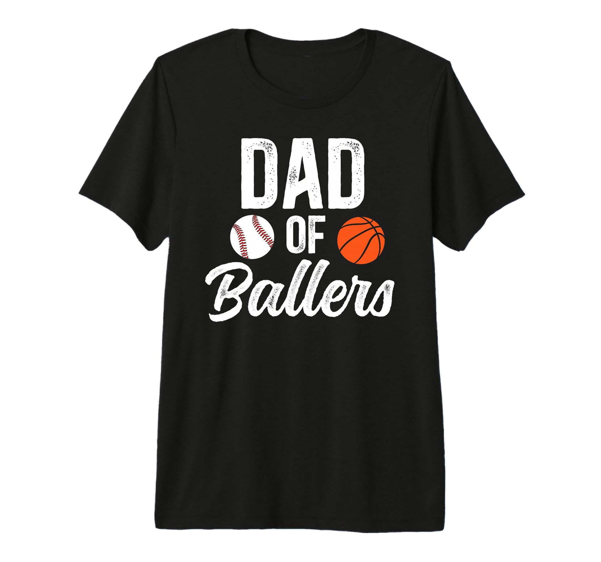 Mens Dad Ballers Baseball Basketball T-Shirt - Aesthetic Graphic Men Women - T-Shirt, Sweatshirt, Hoodie