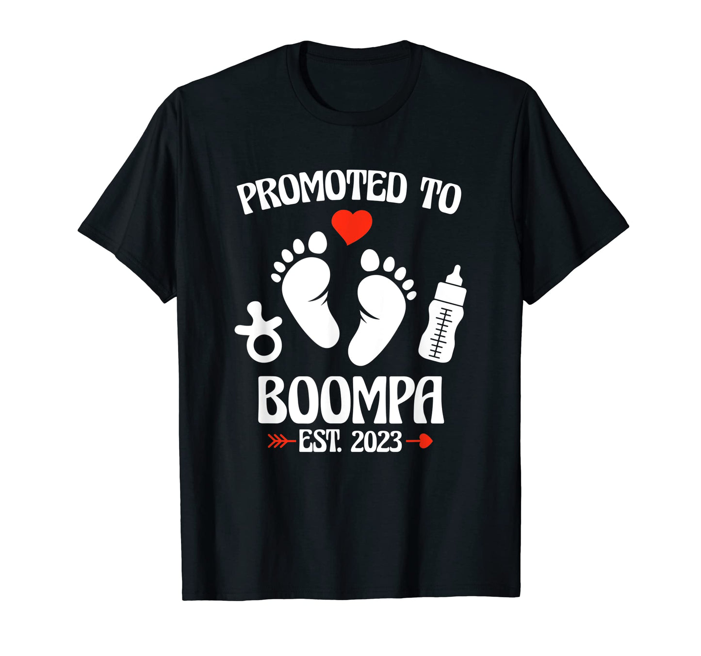 Mens Promoted To Boompa 2023 First T-Shirt - Fun Novelty Design for Adults - T-Shirt, Sweatshirt, Hoodie
