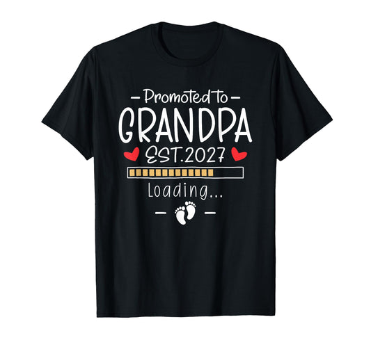 1St Time Grandpa Announcement T-Shirt - Casual Everyday Wear Men Women - T-Shirt, Sweatshirt, Hoodie