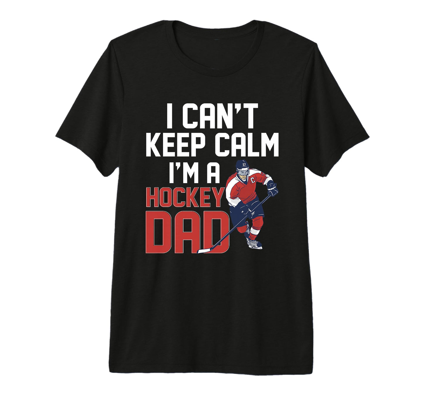 Ice Hockey Dad Tri Blend T-Shirt - Novelty Apparel Unisex - T-Shirt, Sweatshirt, Hoodie