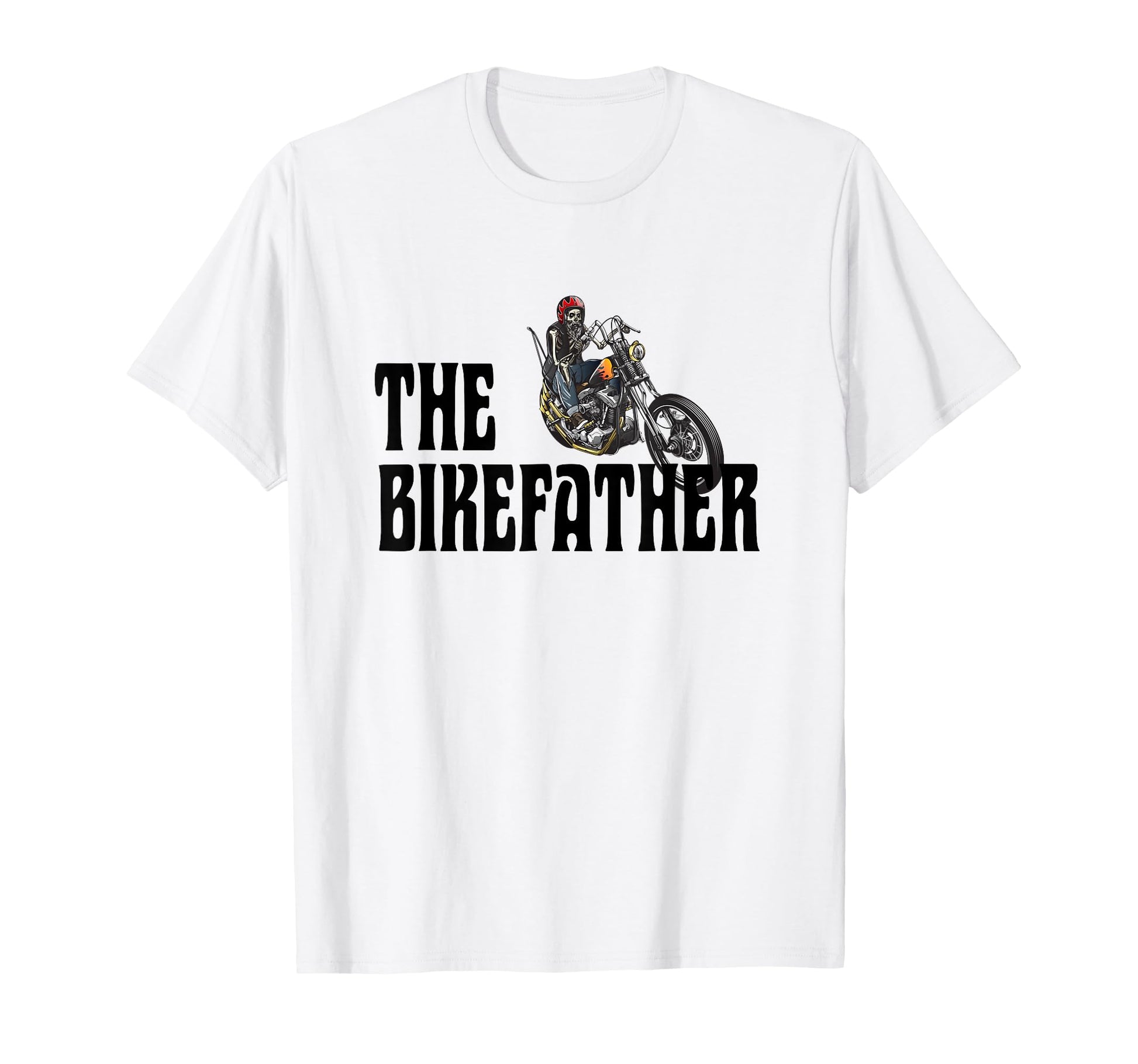 Biker Bikefather Biker Dad Funny Motorcycle T-Shirt - Trendy Graphic Unisex - T-Shirt, Sweatshirt, Hoodie