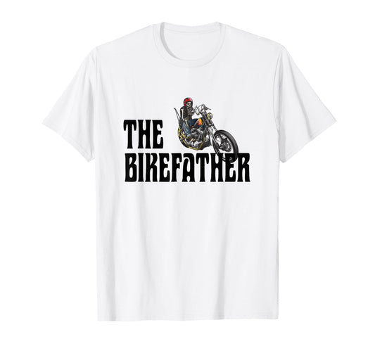 Biker Bikefather Biker Dad Funny Motorcycle T-Shirt - Trendy Graphic Unisex - T-Shirt, Sweatshirt, Hoodie