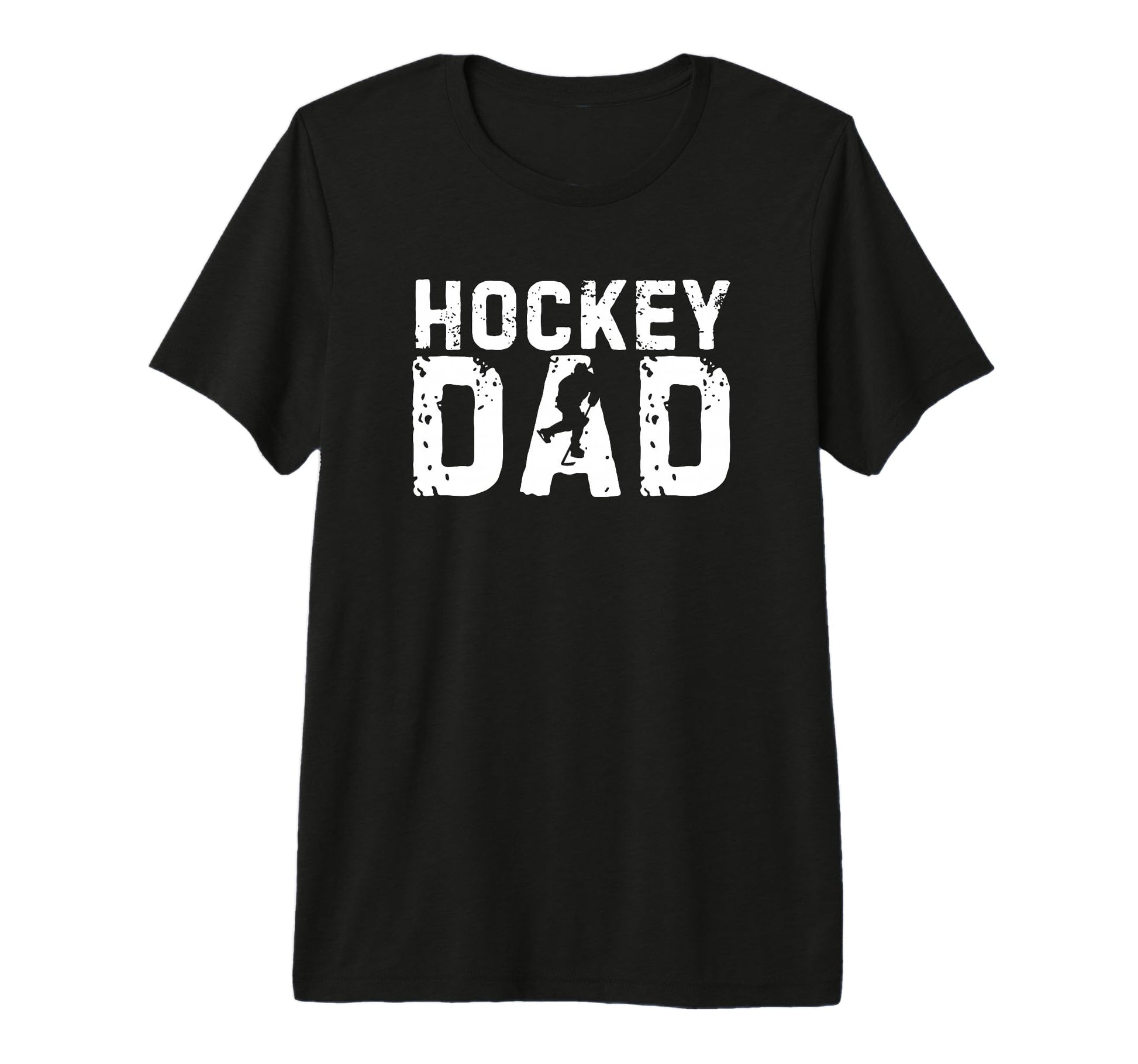 Hockey Dad Sport Family Fathers Day Tri T-Shirt - Graphic Print Unisex - T-Shirt, Sweatshirt, Hoodie