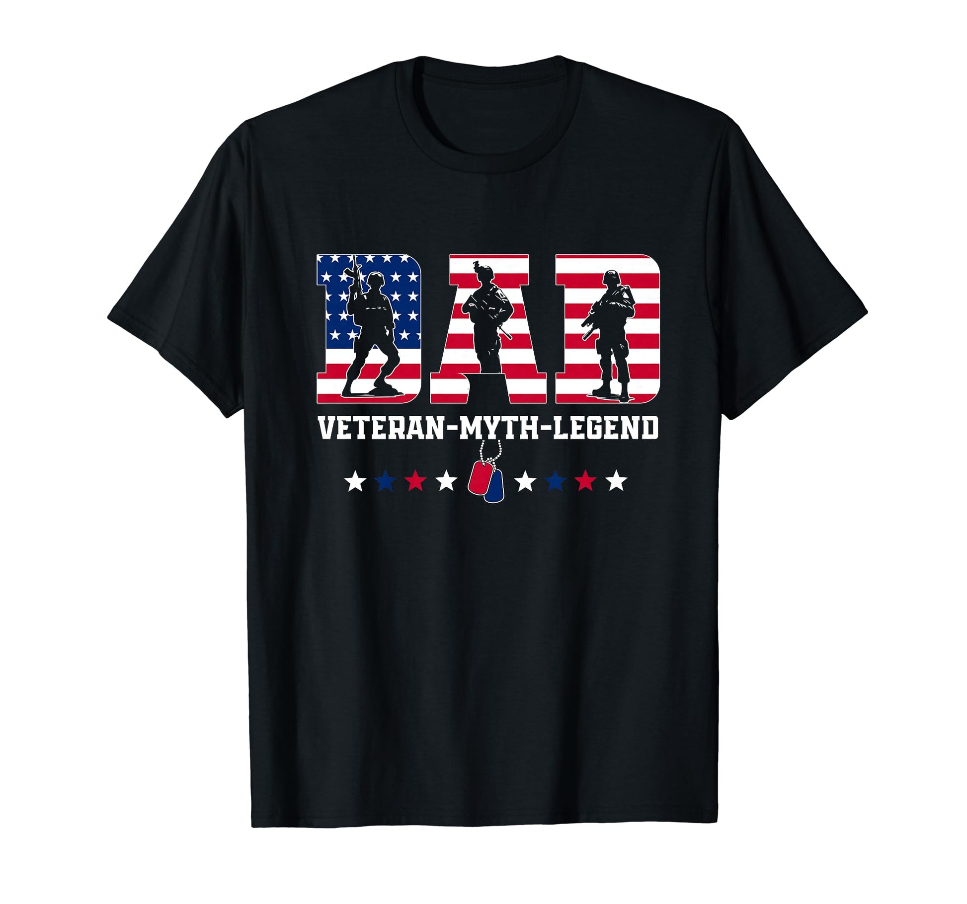 Dad Veteran Myth Legend Dad Veteran T-Shirt - Unique Graphic for Adults - T-Shirt, Sweatshirt, Hoodie