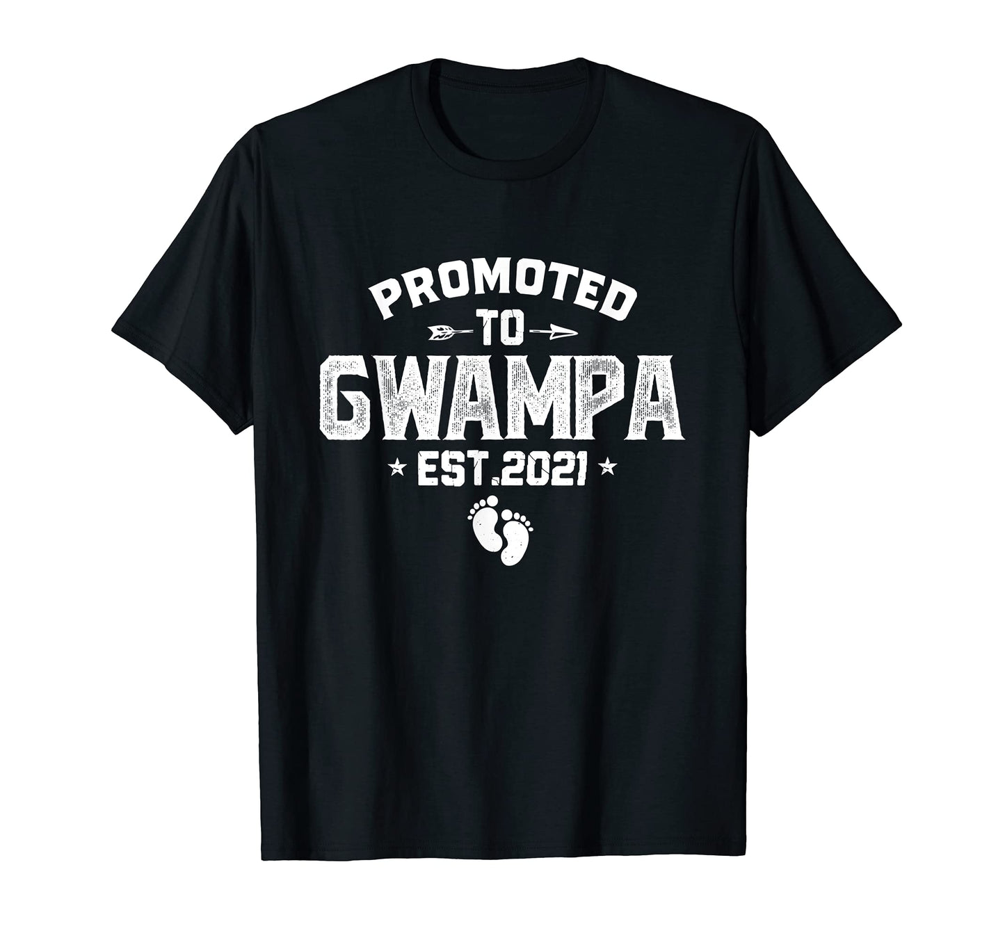 Mens Promoted To Gwampa Est 2021 T-Shirt - Minimalist Print for Adults - T-Shirt, Sweatshirt, Hoodie