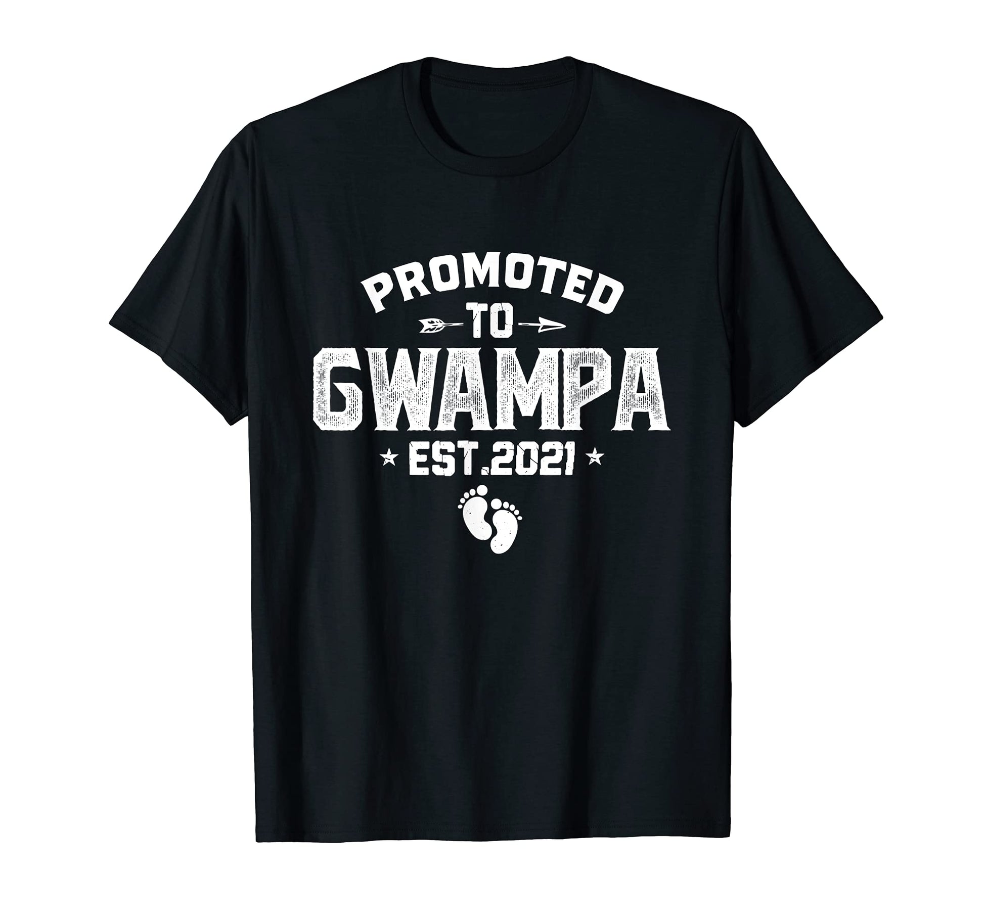 Mens Promoted To Gwampa Est 2021 T-Shirt - Minimalist Print for Adults - T-Shirt, Sweatshirt, Hoodie