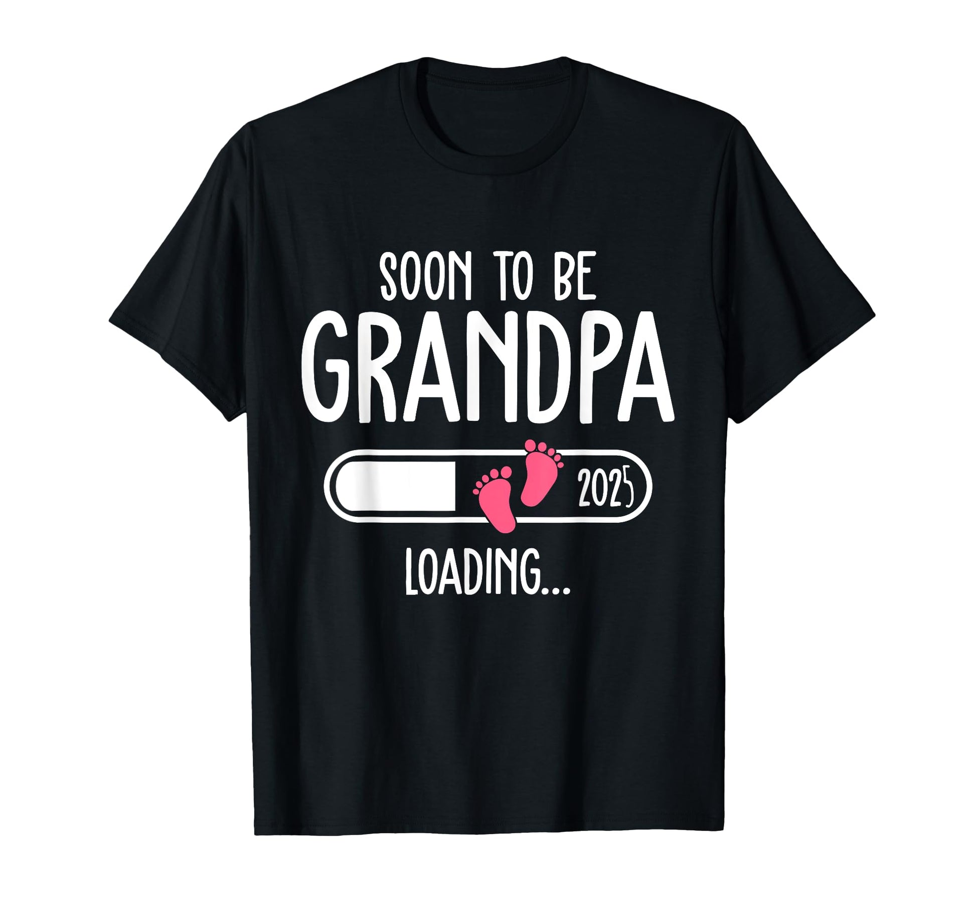 Soon To Be Grandpa 2025 Loading T-Shirt - Graphic Print for Adults - T-Shirt, Sweatshirt, Hoodie