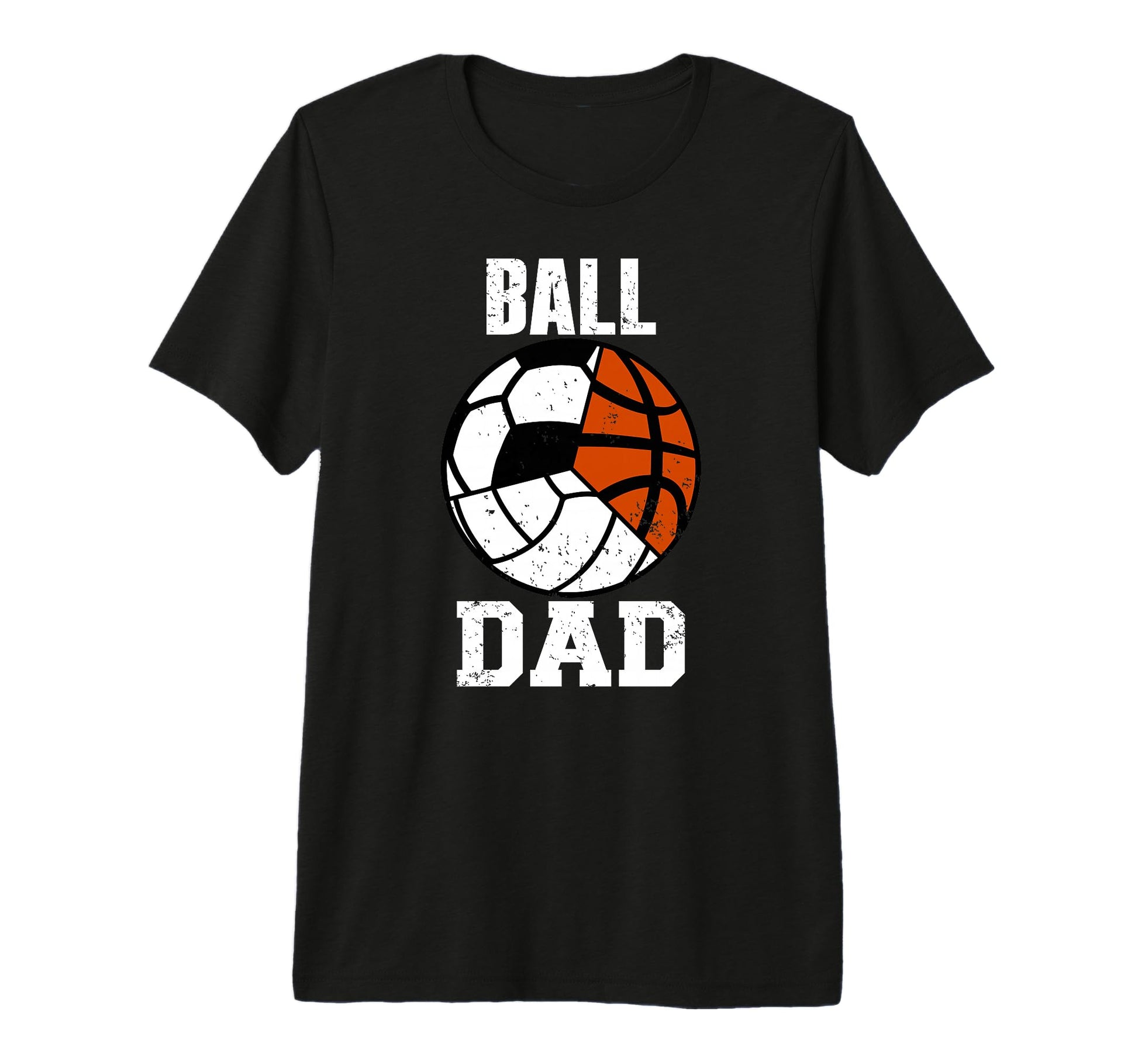 Mens Ball Dad Funny Volleyball Soccer T-Shirt - Graphic Print for Adults - T-Shirt, Sweatshirt, Hoodie