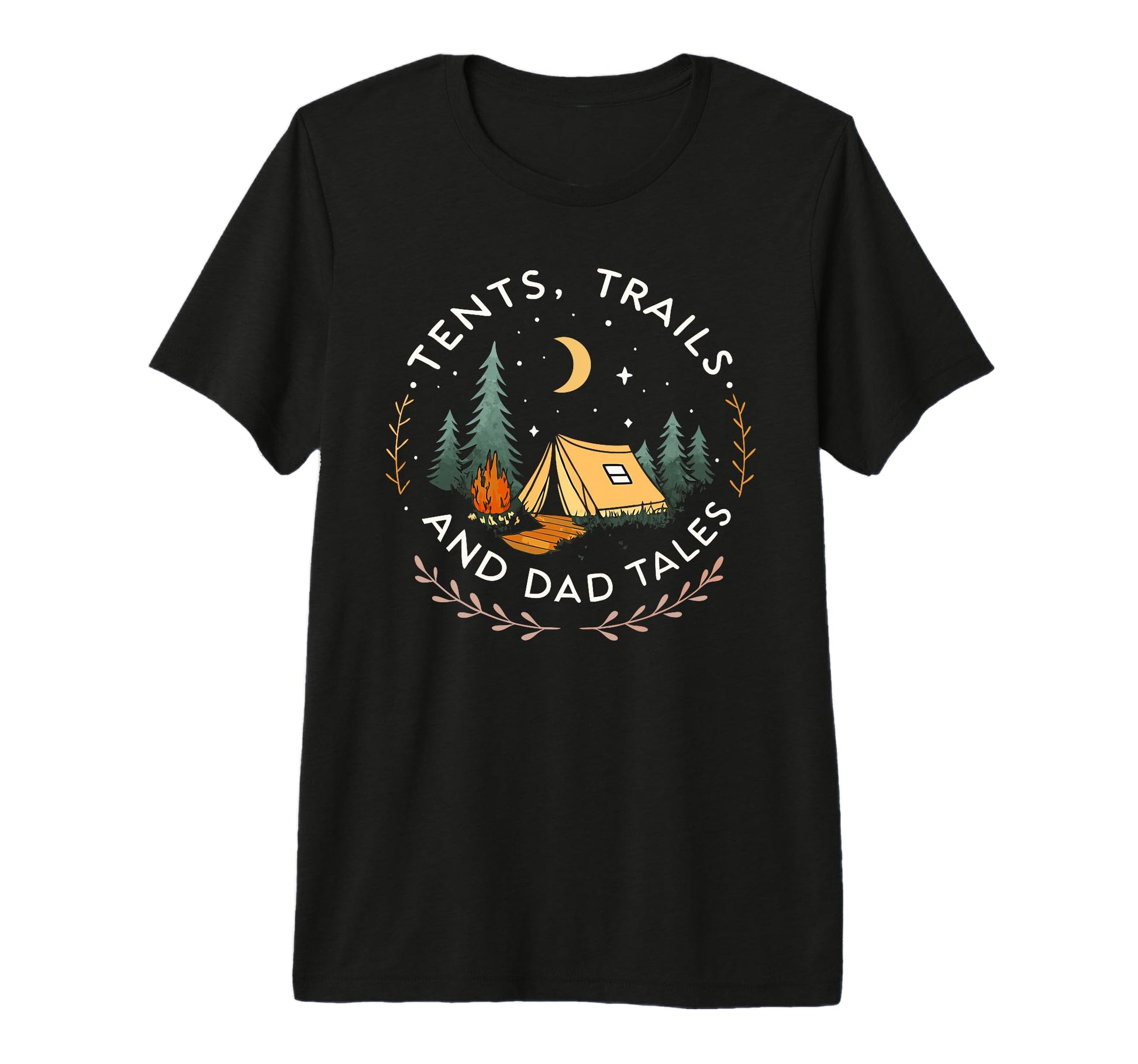 Exploring Outdoors Dad Tri Blend T-Shirt - Custom Art Print Unisex - T-Shirt, Sweatshirt, Hoodie