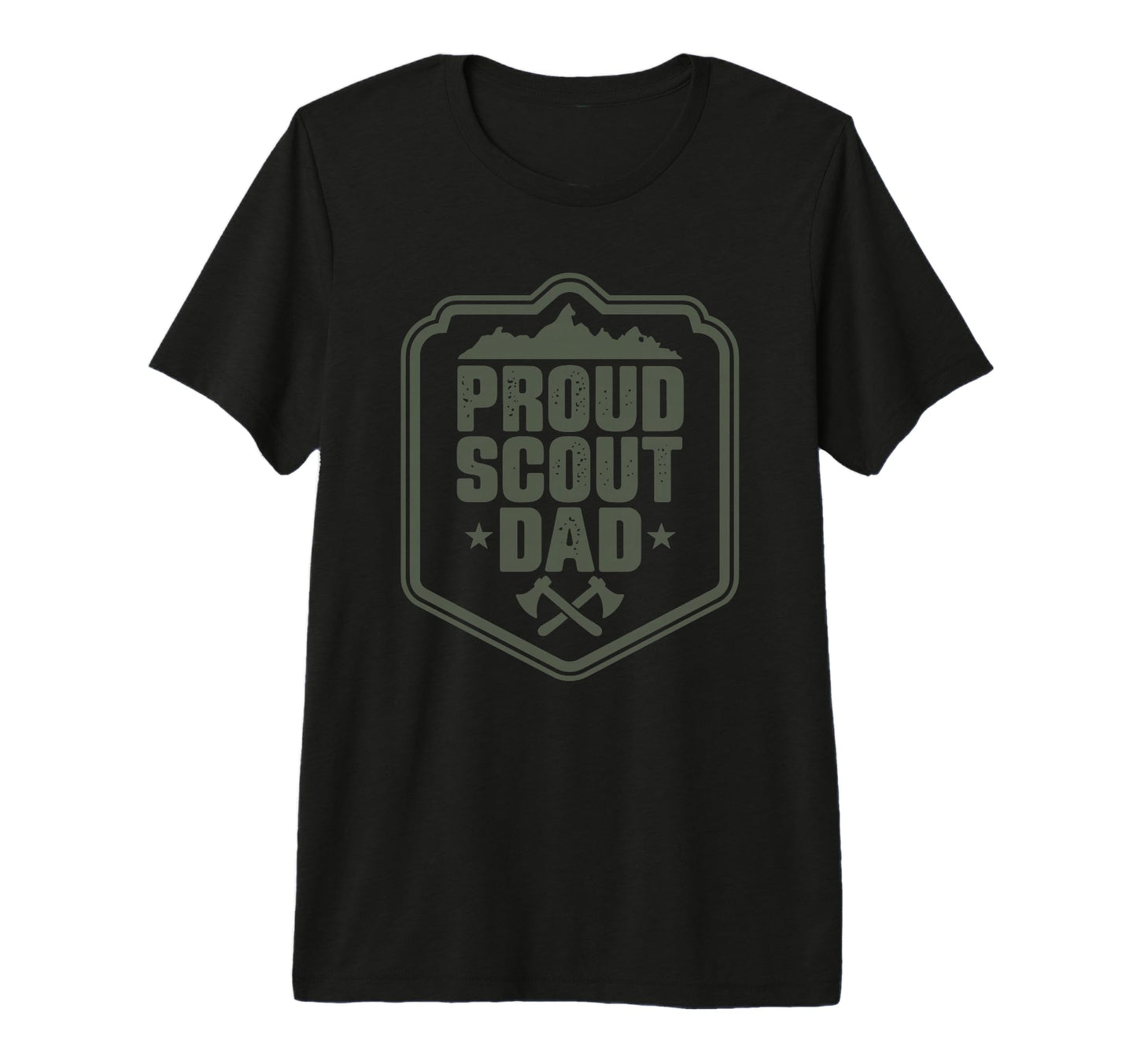 Proud Scout Dad Scouting Father T-Shirt - Custom Art Print Men Women - T-Shirt, Sweatshirt, Hoodie