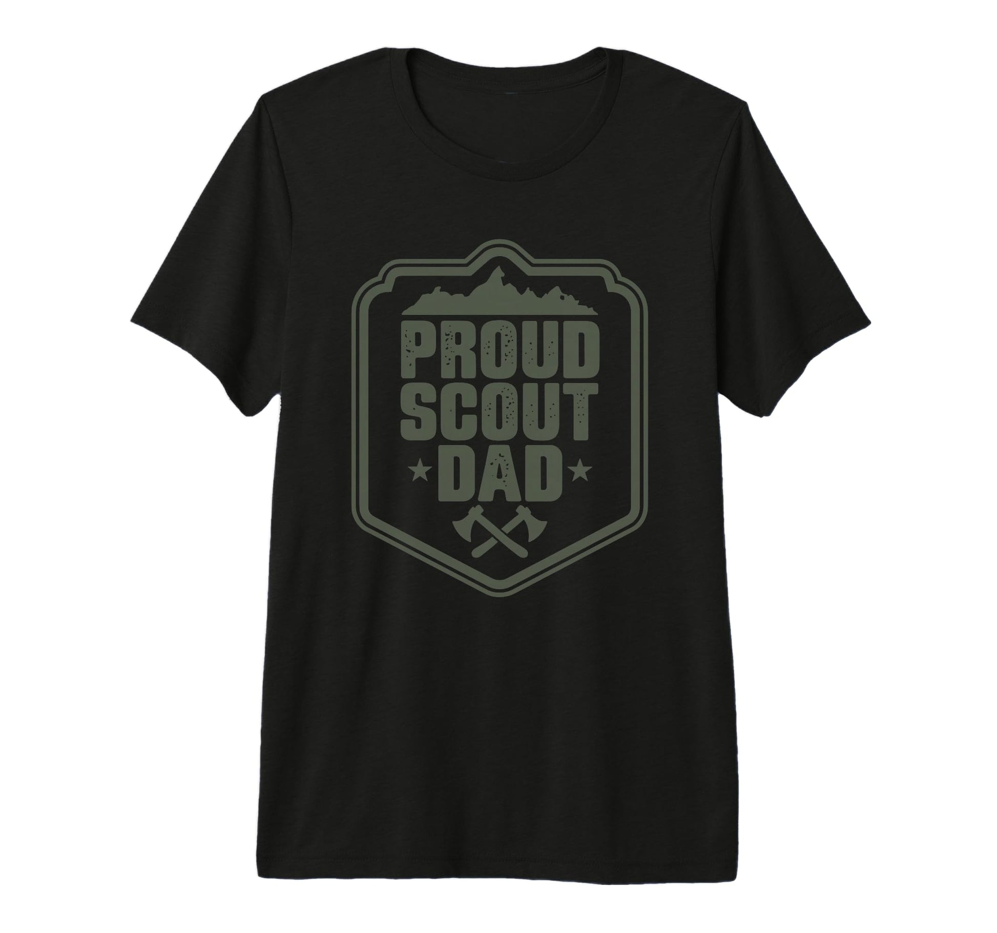 Proud Scout Dad Scouting Father T-Shirt - Custom Art Print Men Women - T-Shirt, Sweatshirt, Hoodie