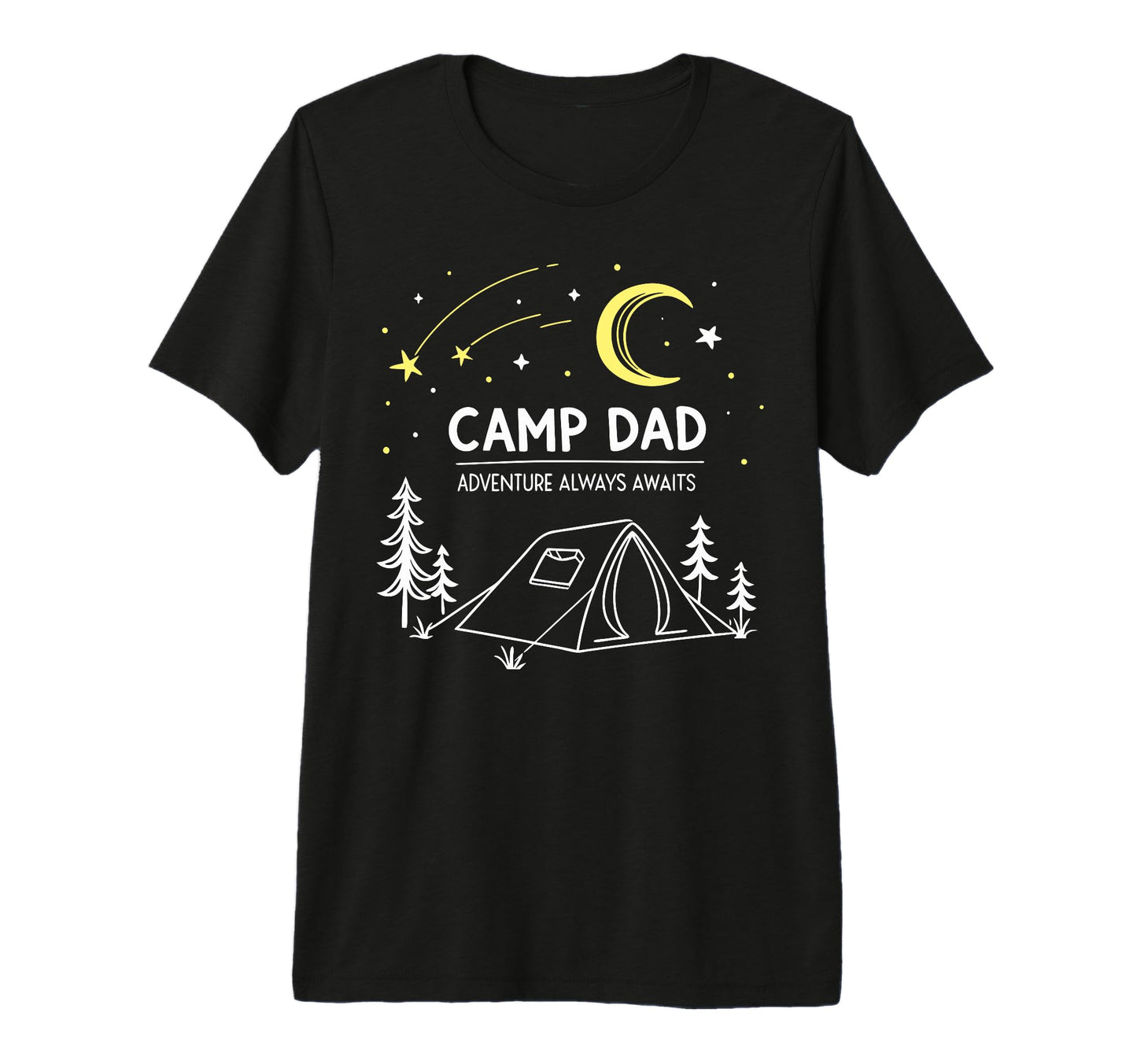 Mens Camp Dad Adventure Camping Fathers T-Shirt - Novelty Apparel Unisex - T-Shirt, Sweatshirt, Hoodie